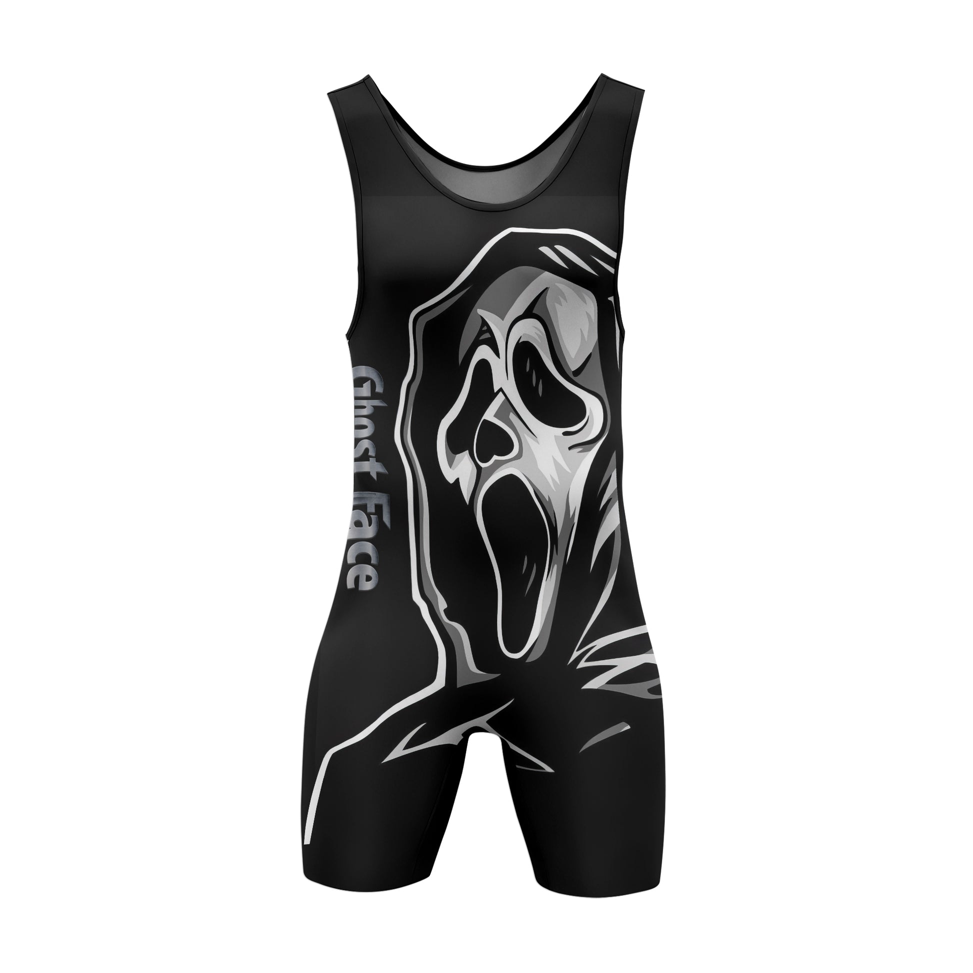 Halloween Ghostface Wrestling Singlet