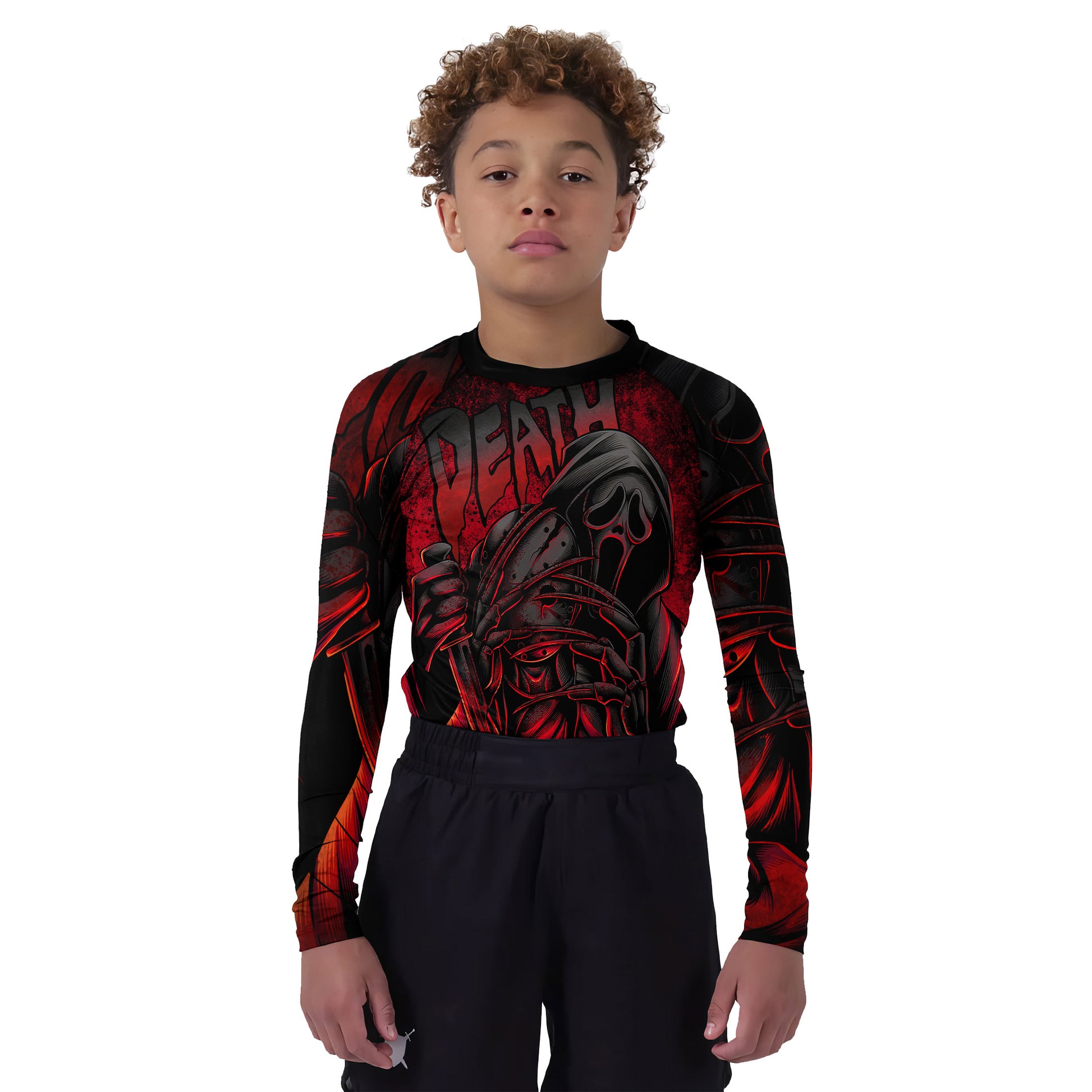 Halloween Legend Killer Kids Rash Guard