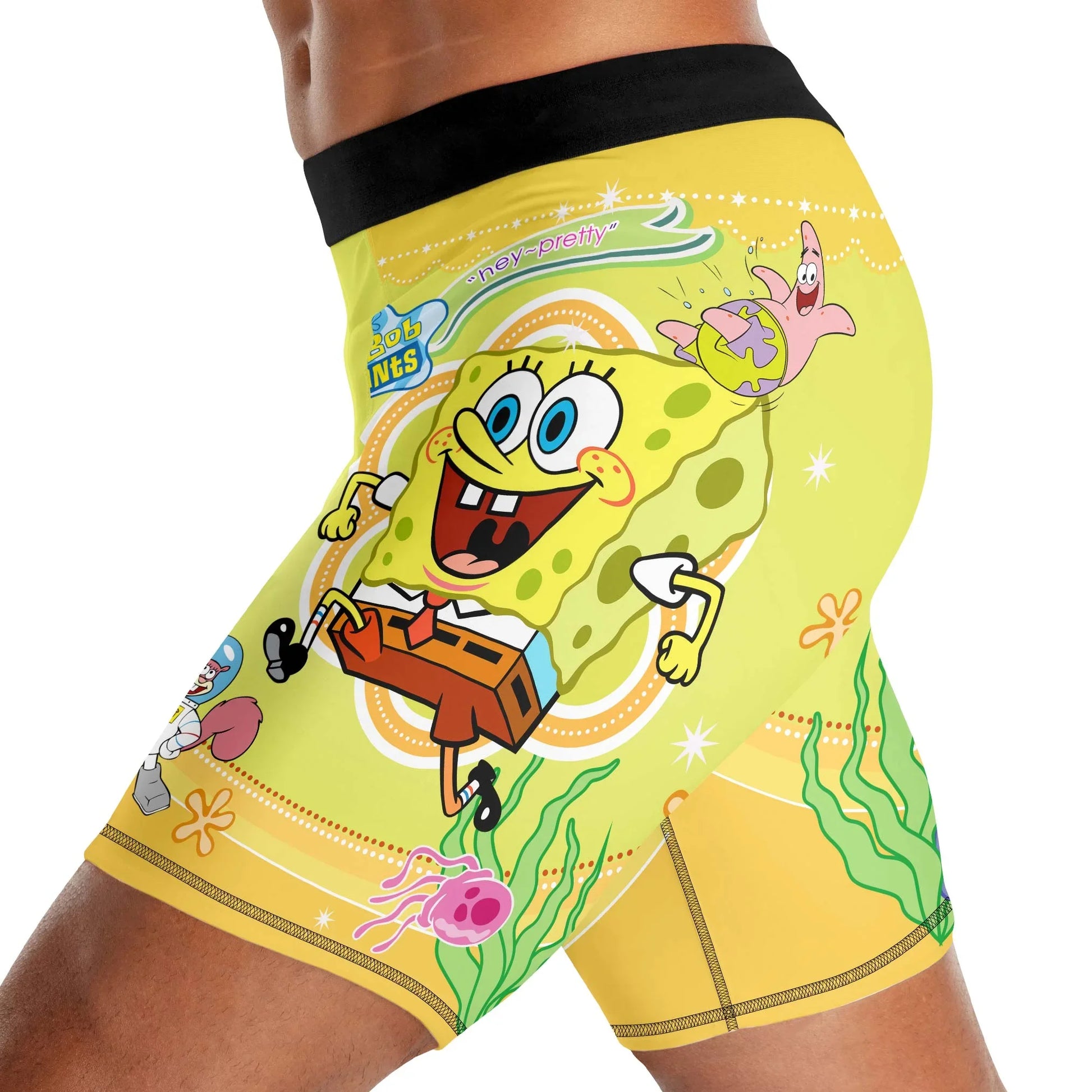 Happy SpongeBob Squarepant Compression Shorts