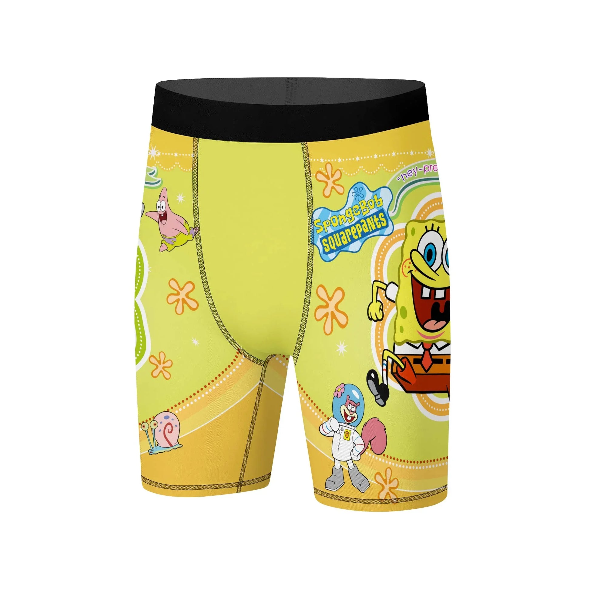 Happy SpongeBob Squarepant Compression Shorts
