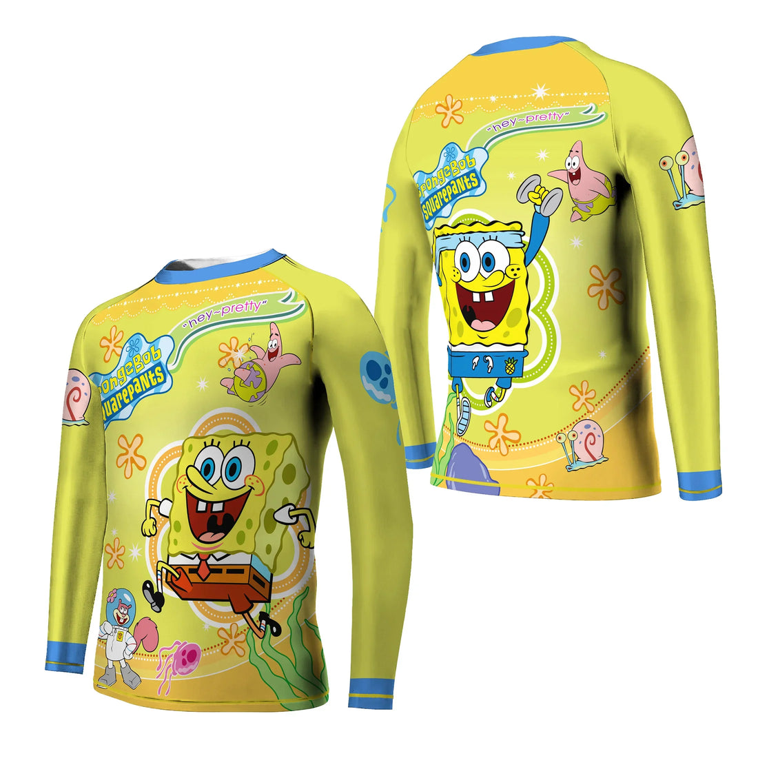 Happy SpongeBob Squarepant Kids Rash Guard