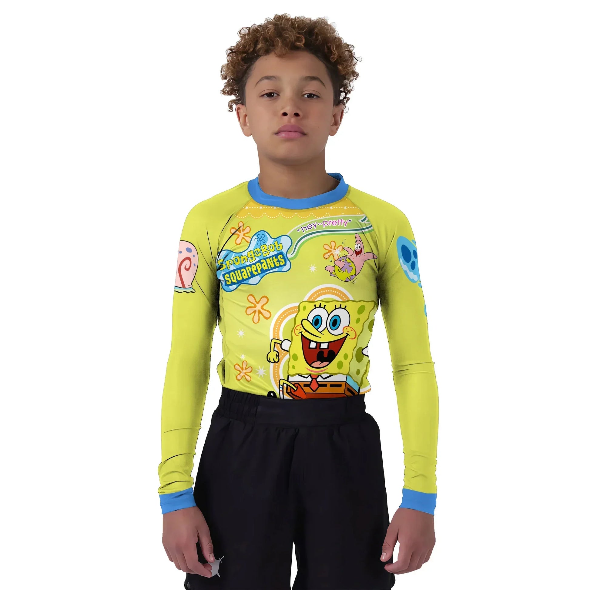 Happy SpongeBob Squarepant Kids Rash Guard
