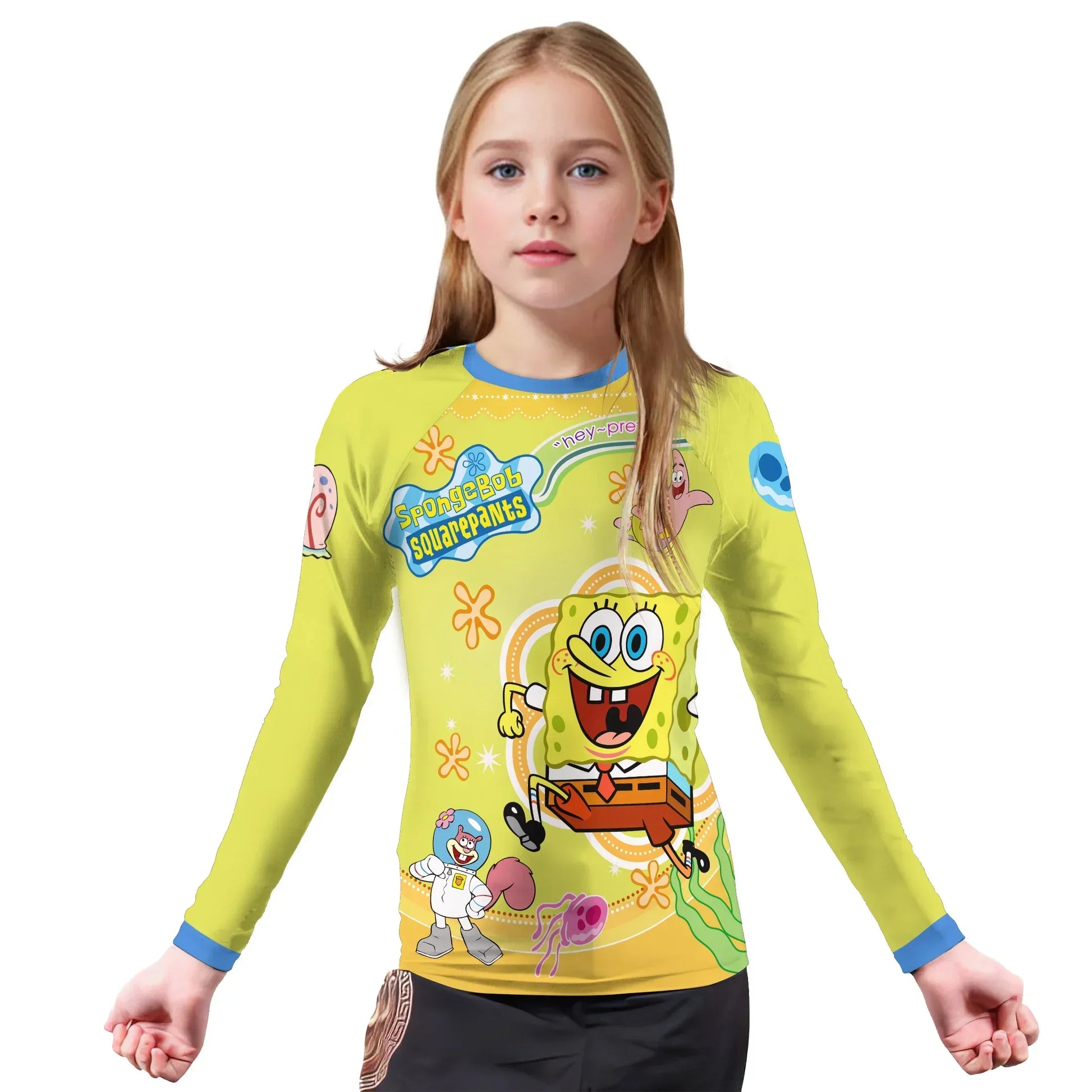 Happy SpongeBob Squarepant Kids Rash Guard