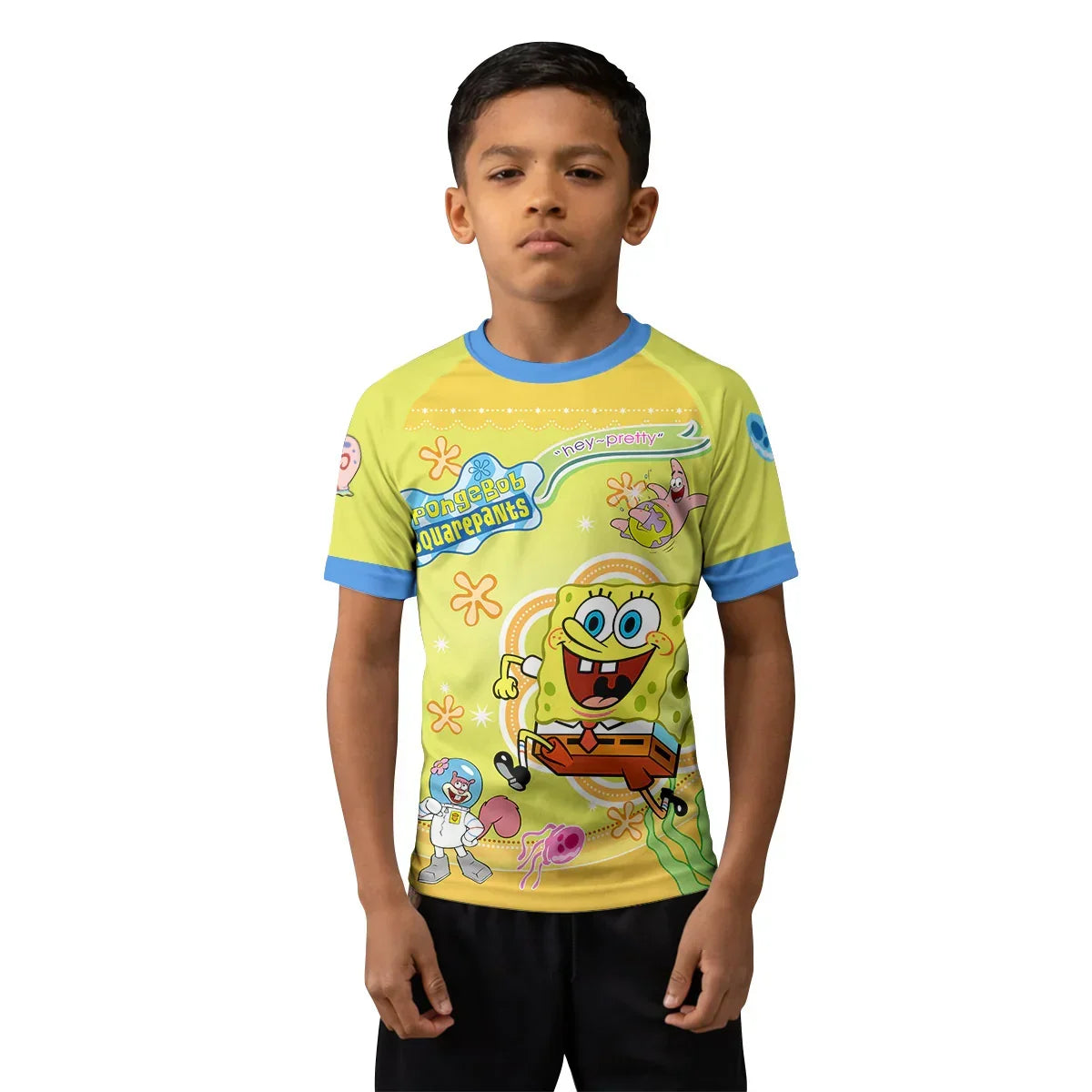 Happy SpongeBob Squarepant Kids Rash Guard