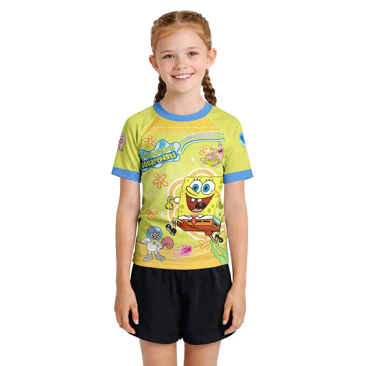 Happy SpongeBob Squarepant Kids Rash Guard