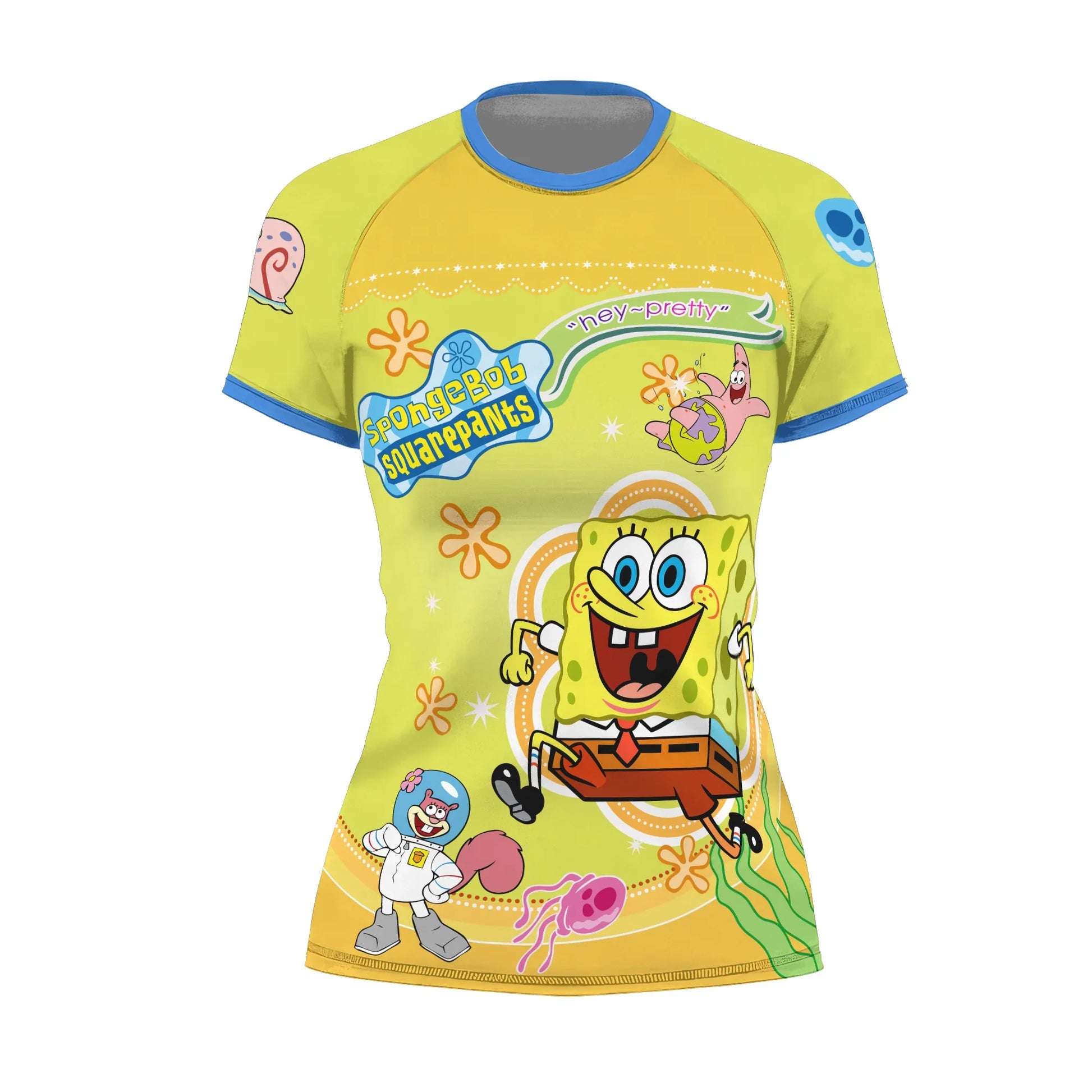 Happy SpongeBob Squarepant Rash Guard