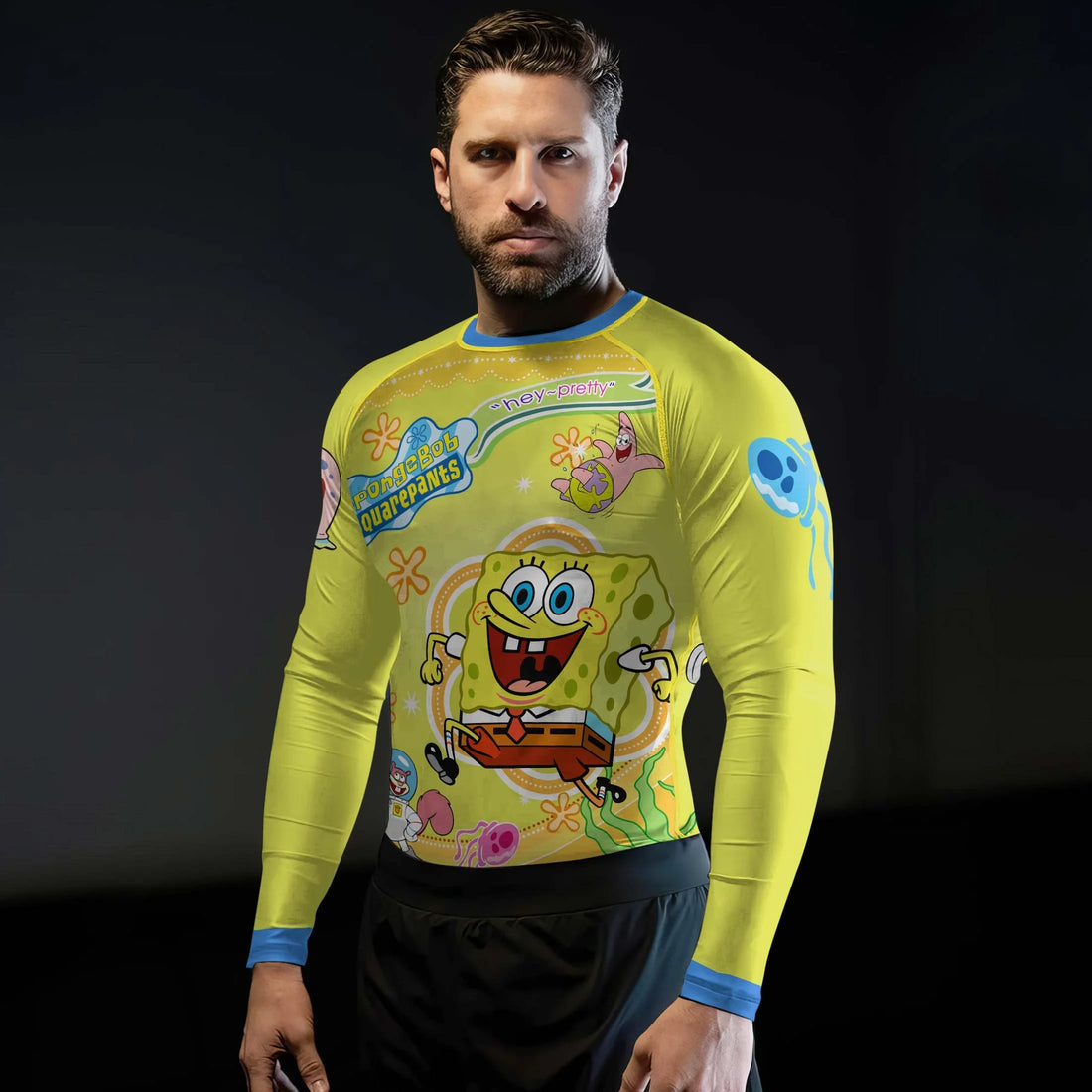 Happy SpongeBob Squarepant Rash Guard