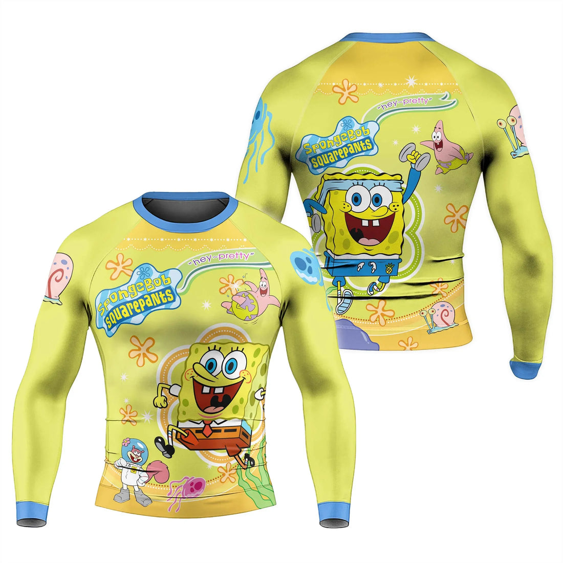 Happy SpongeBob Squarepant Rash Guard
