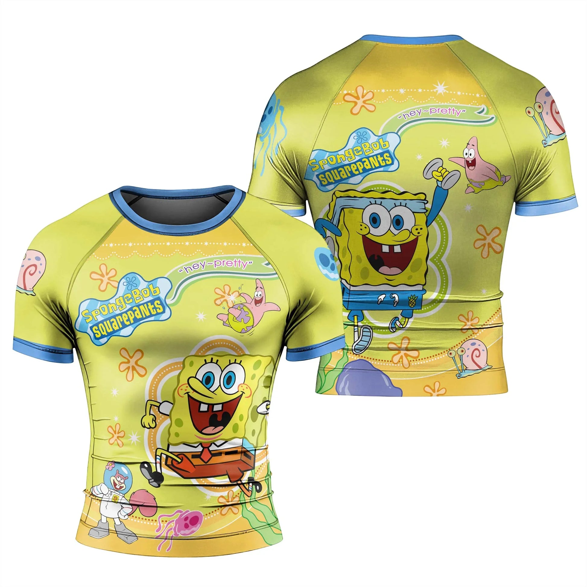 Happy SpongeBob Squarepant Rash Guard
