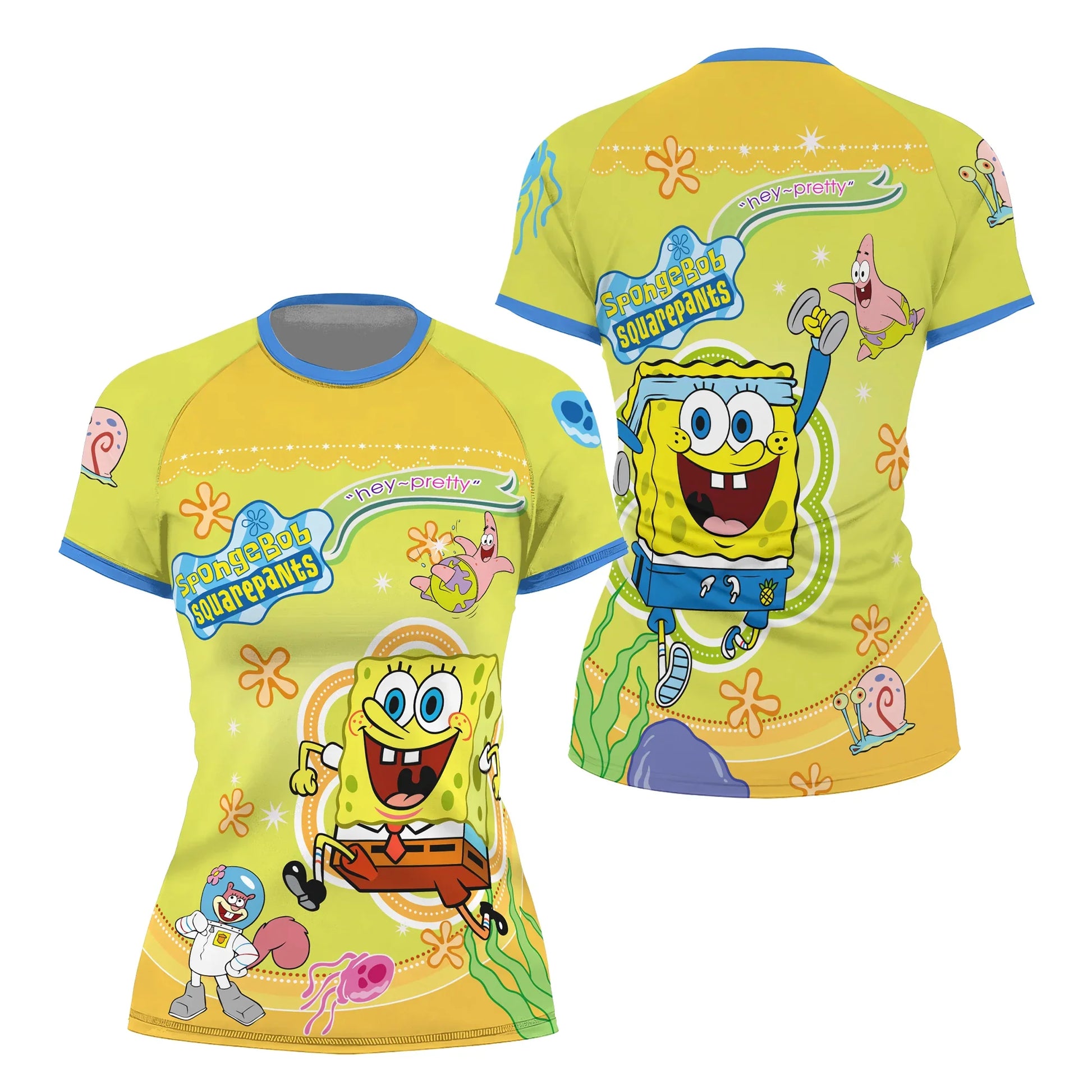 Happy SpongeBob Squarepant Rash Guard