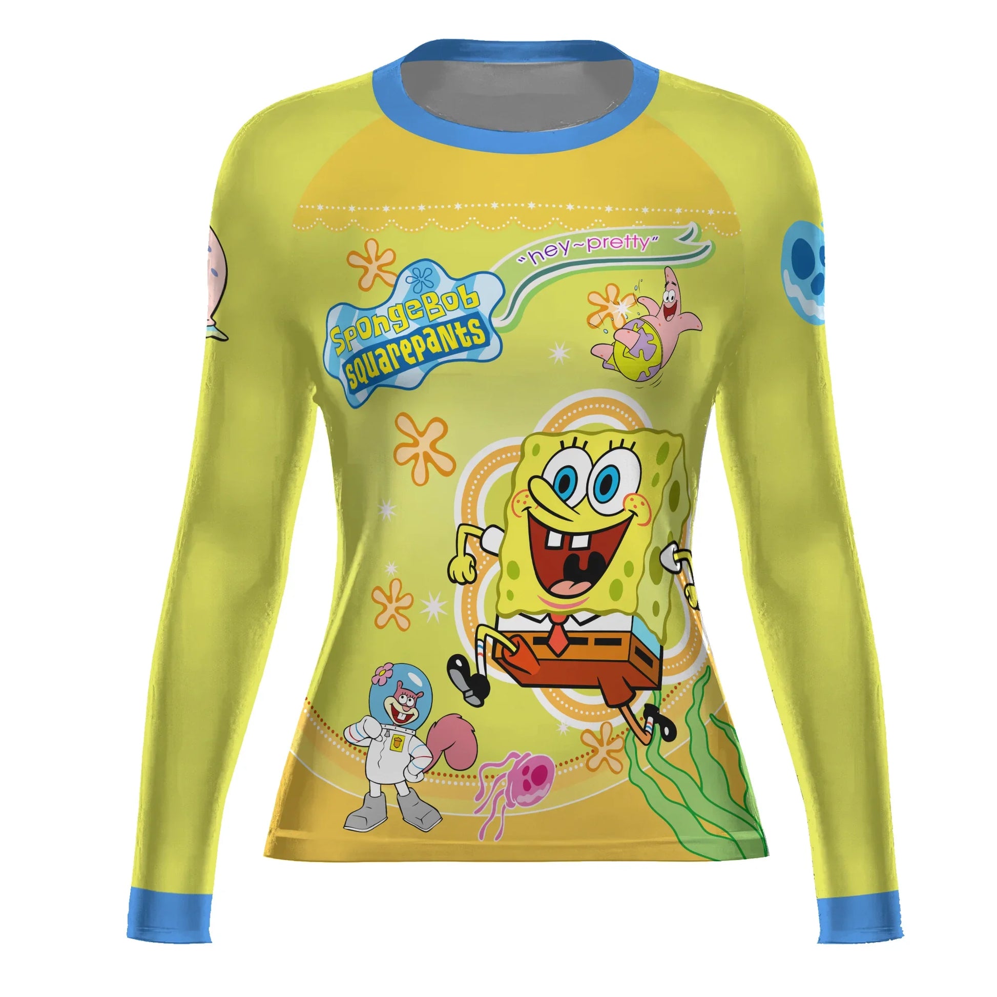 Happy SpongeBob Squarepant Rash Guard