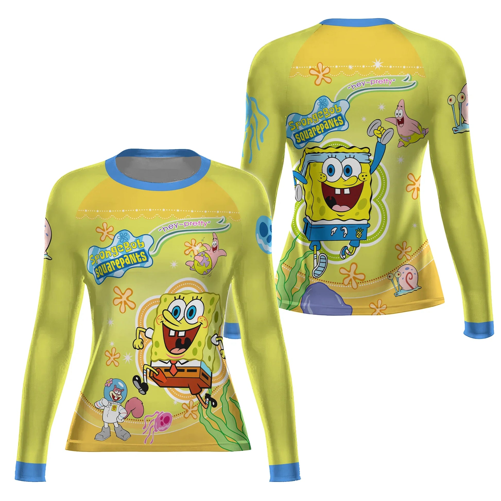 Happy SpongeBob Squarepant Rash Guard