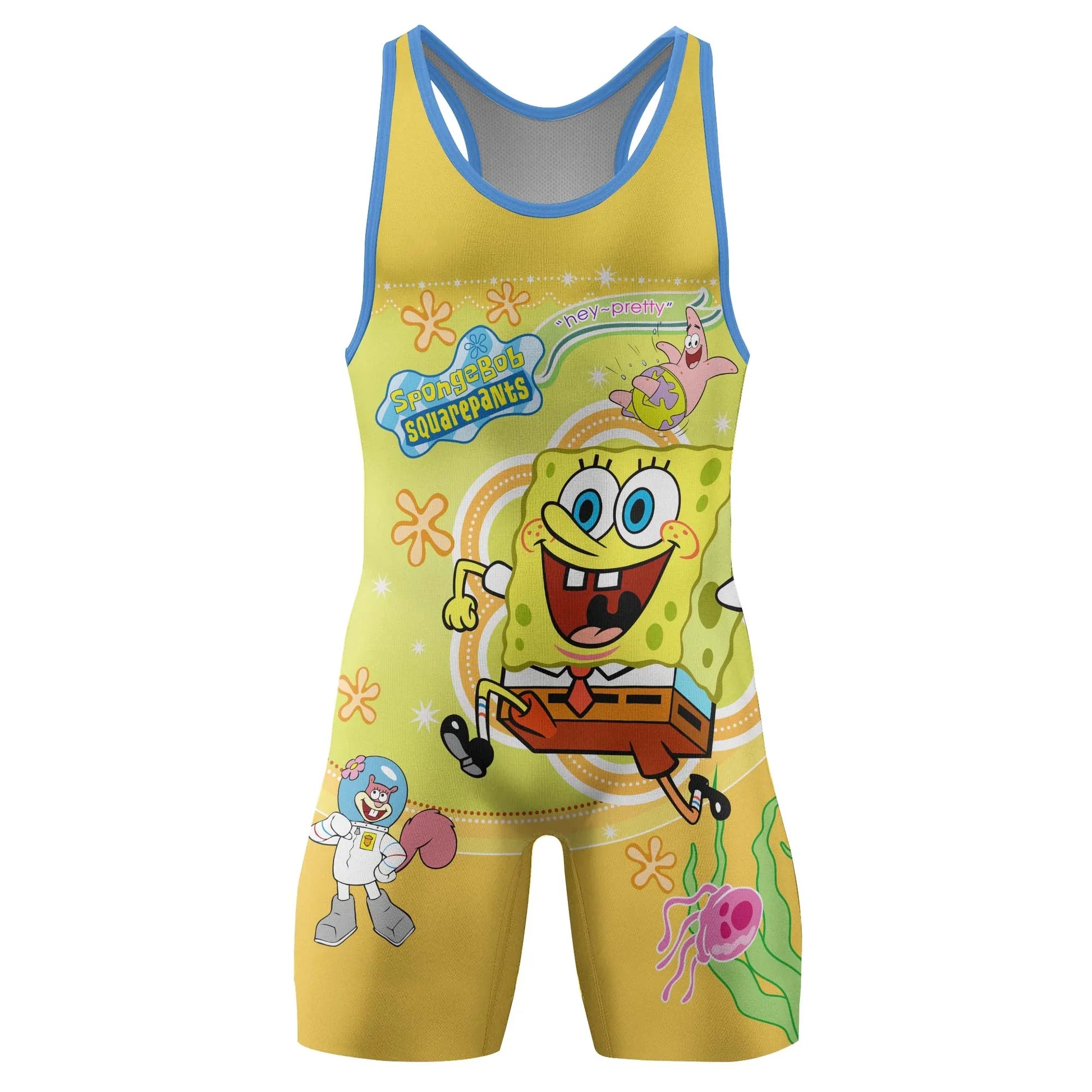 Happy SpongeBob Squarepant Wrestling Singlet