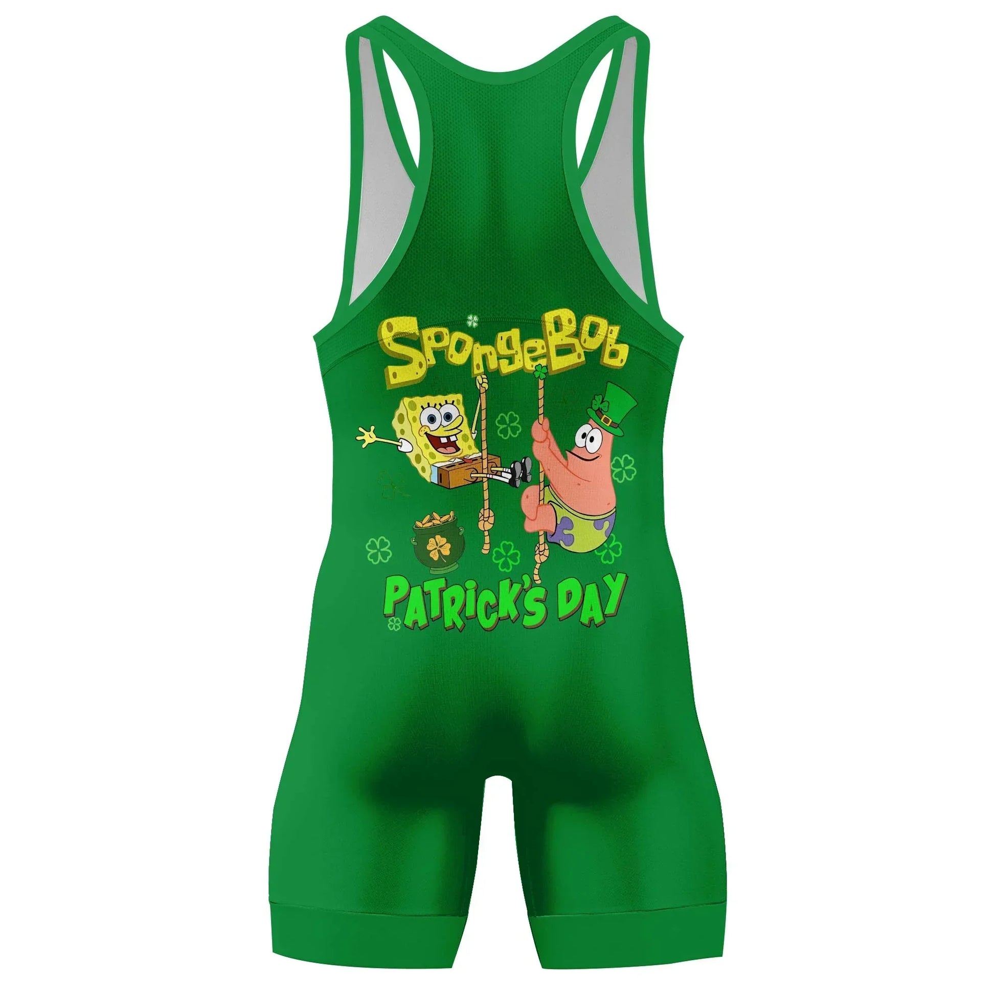 Happy St Krabby Patty Day Wrestling Singlet