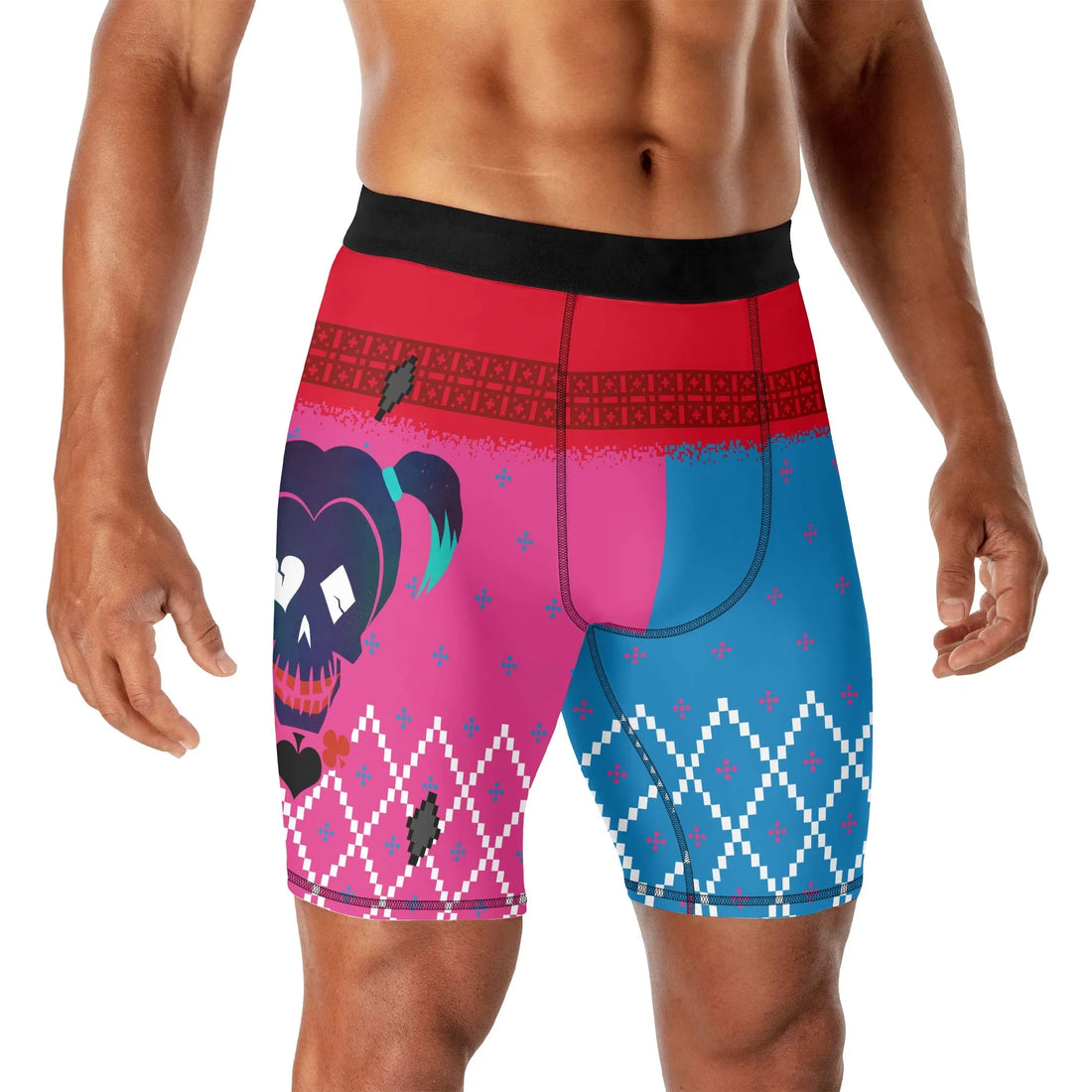 Harley Quinn Lil Monster Christmas Compression Shorts