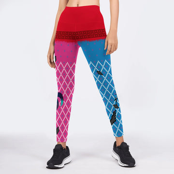 Harley Quinn Lil Monster Christmas Leggings