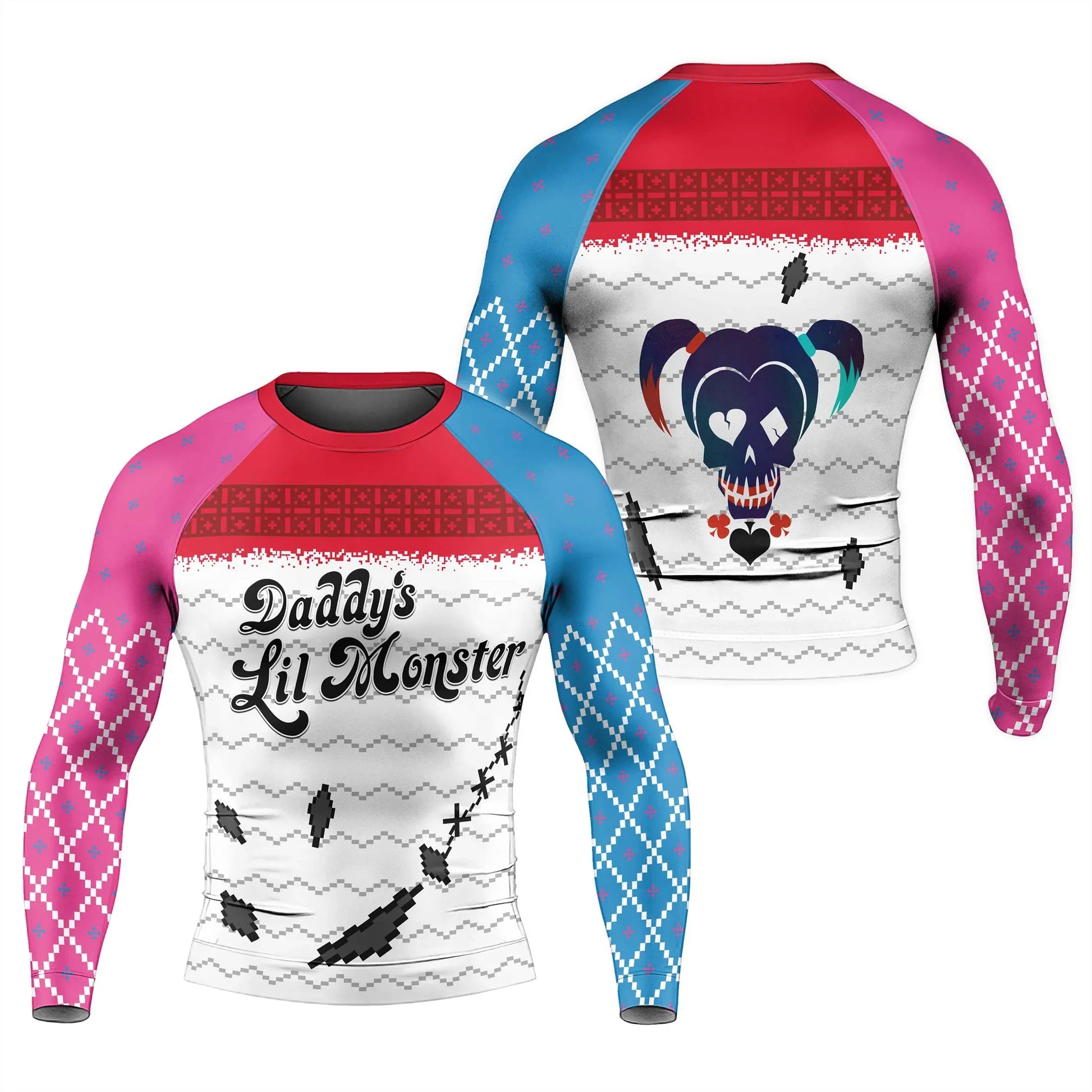 Harley Quinn Lil Monster Christmas Rash Guard