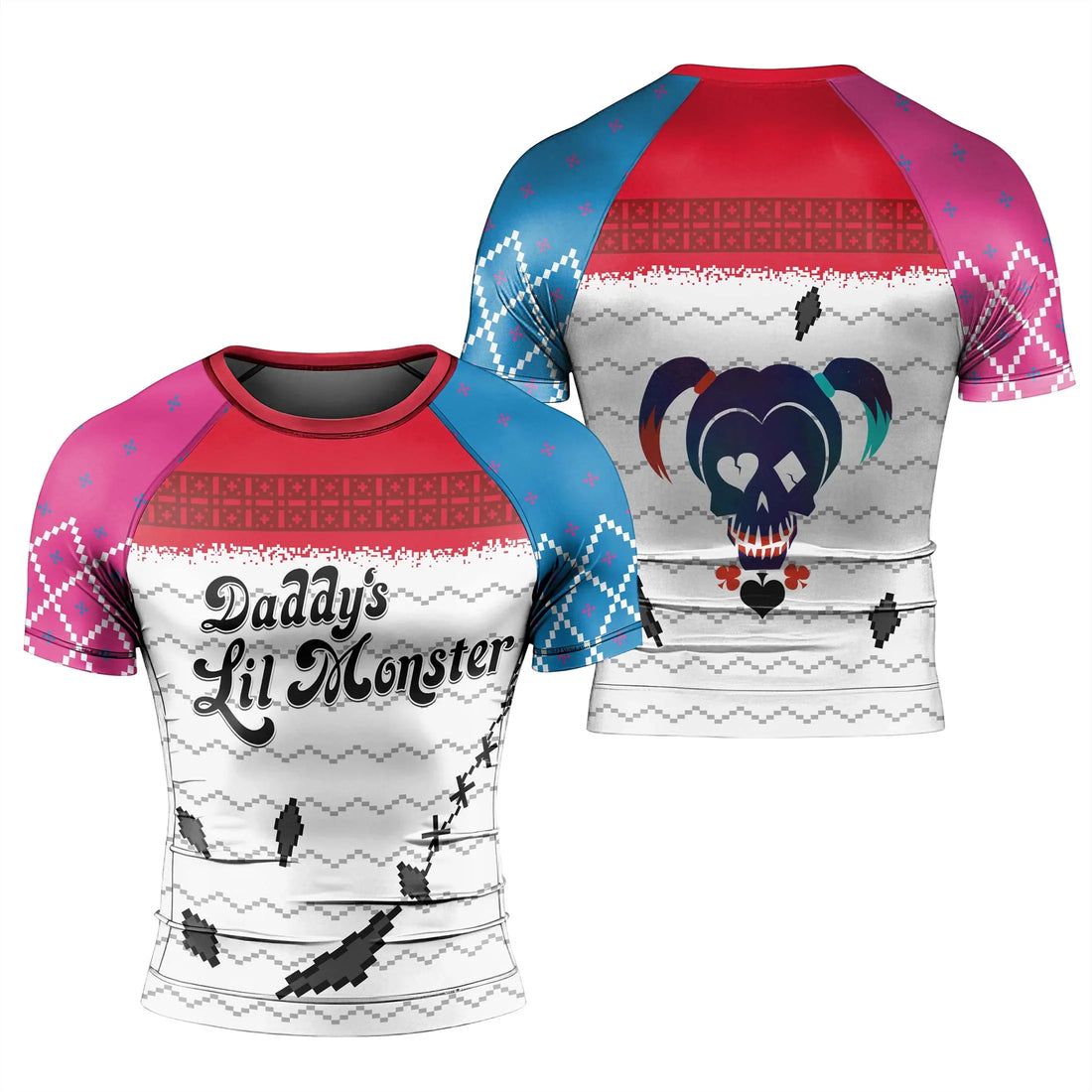 Harley Quinn Lil Monster Christmas Rash Guard