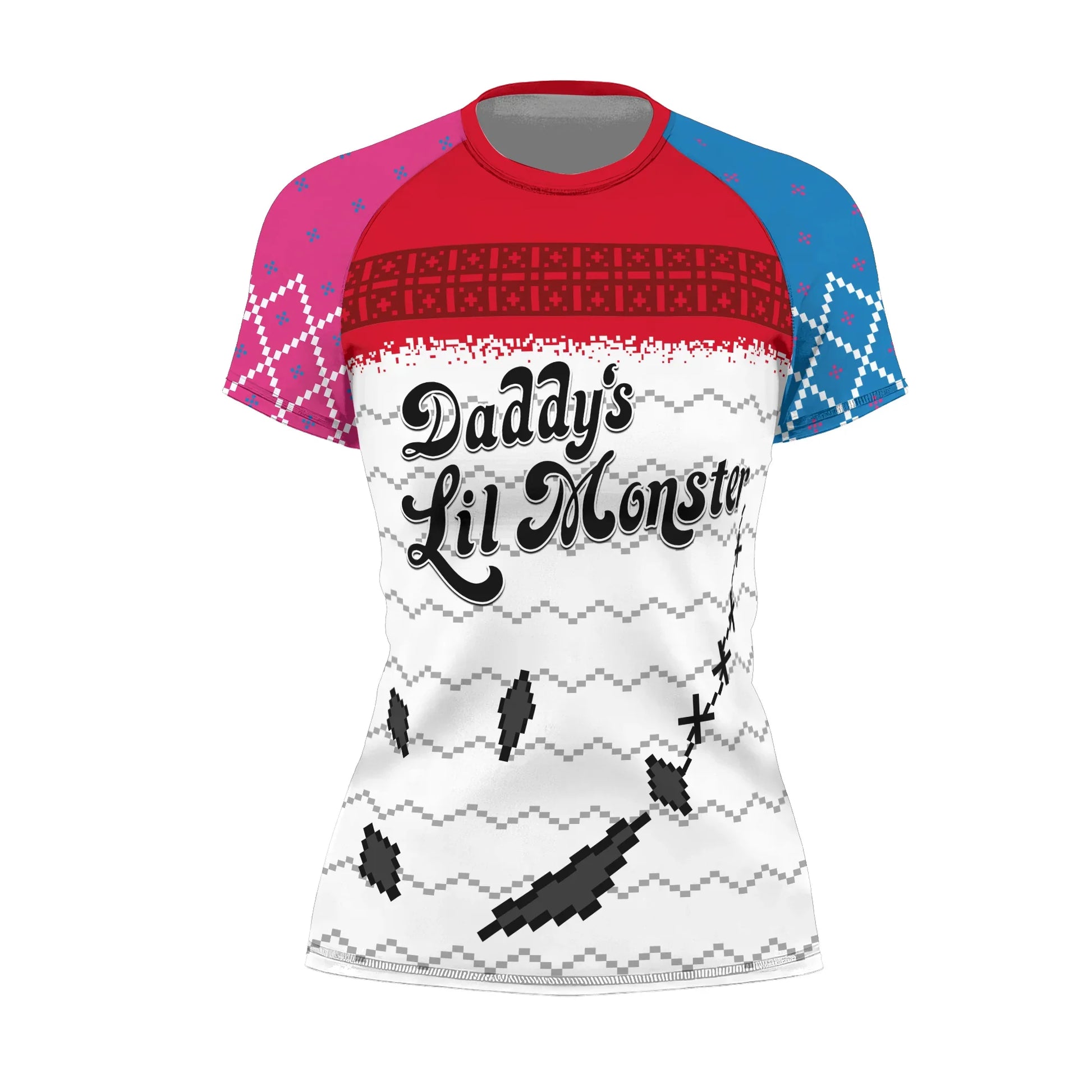 Harley Quinn Lil Monster Christmas Rash Guard