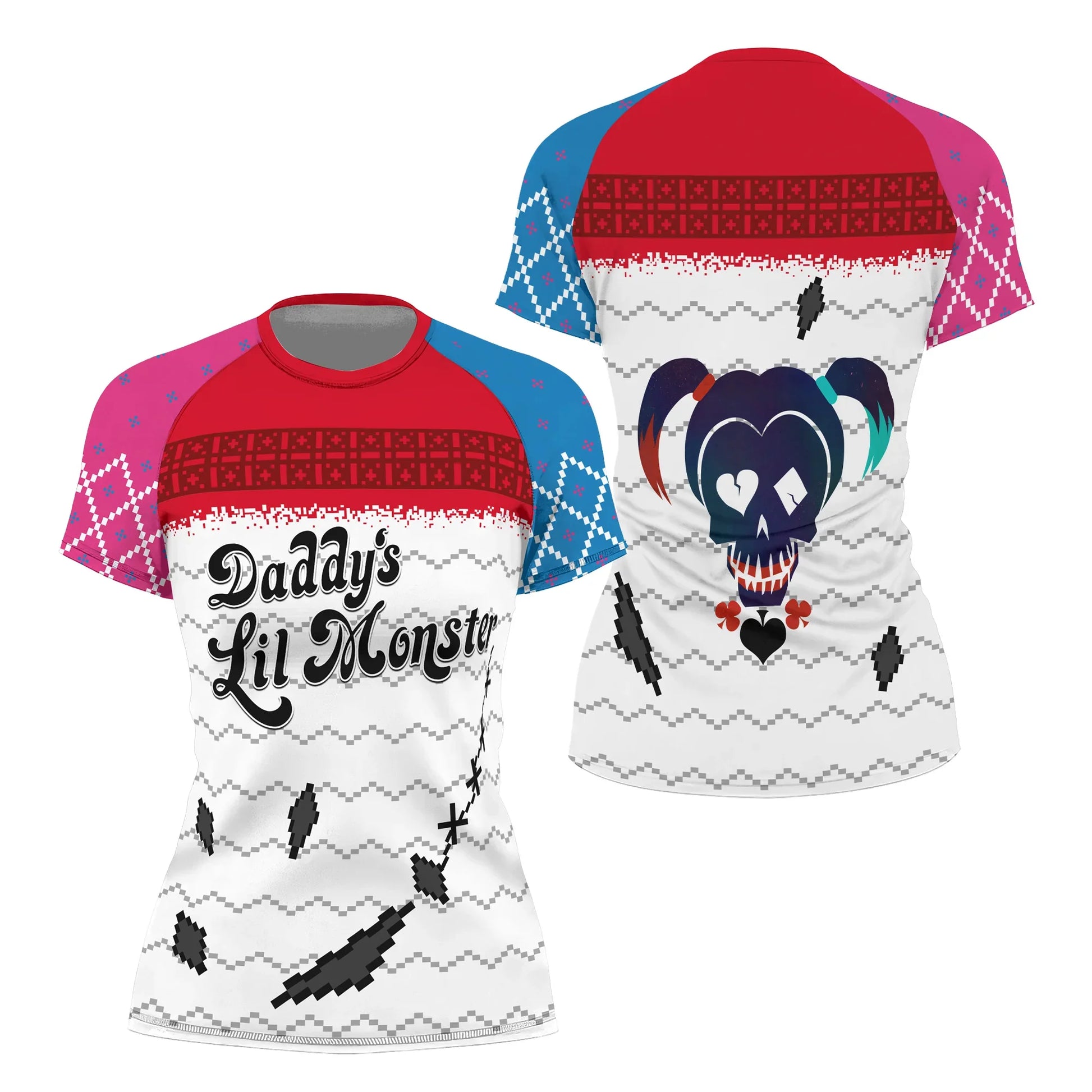 Harley Quinn Lil Monster Christmas Rash Guard