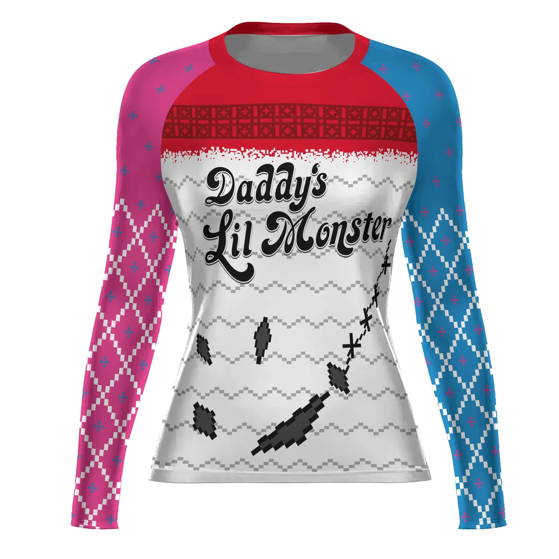 Harley Quinn Lil Monster Christmas Rash Guard