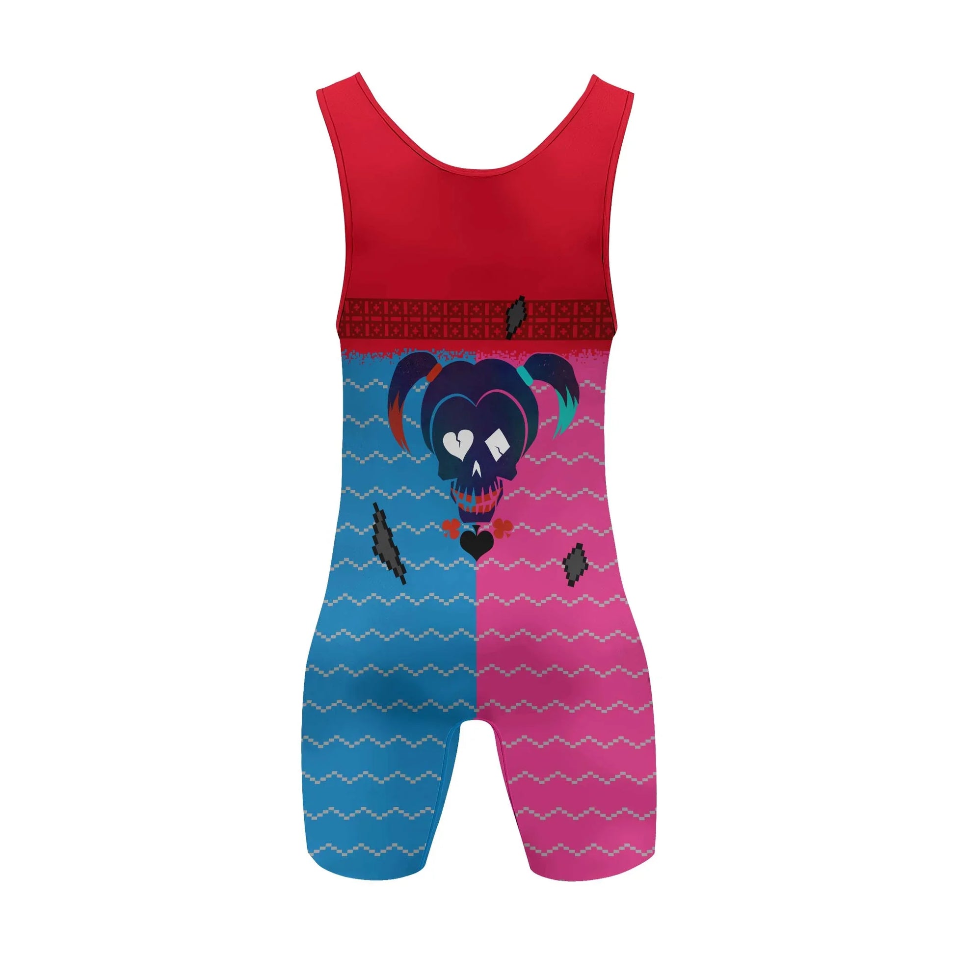 Harley Quinn Lil Monster Christmas Wrestling Singlet