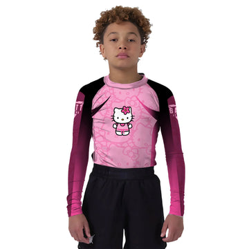 Hello Kitty Aura Farming Kids Rash Guard