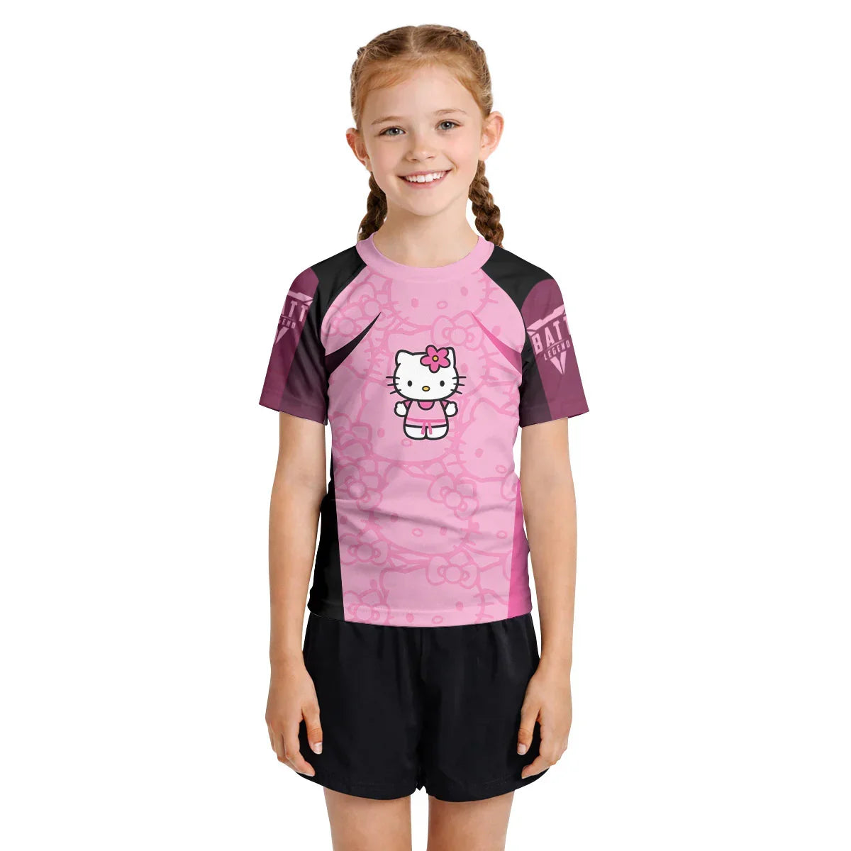 Hello Kitty Aura Farming Kids Rash Guard