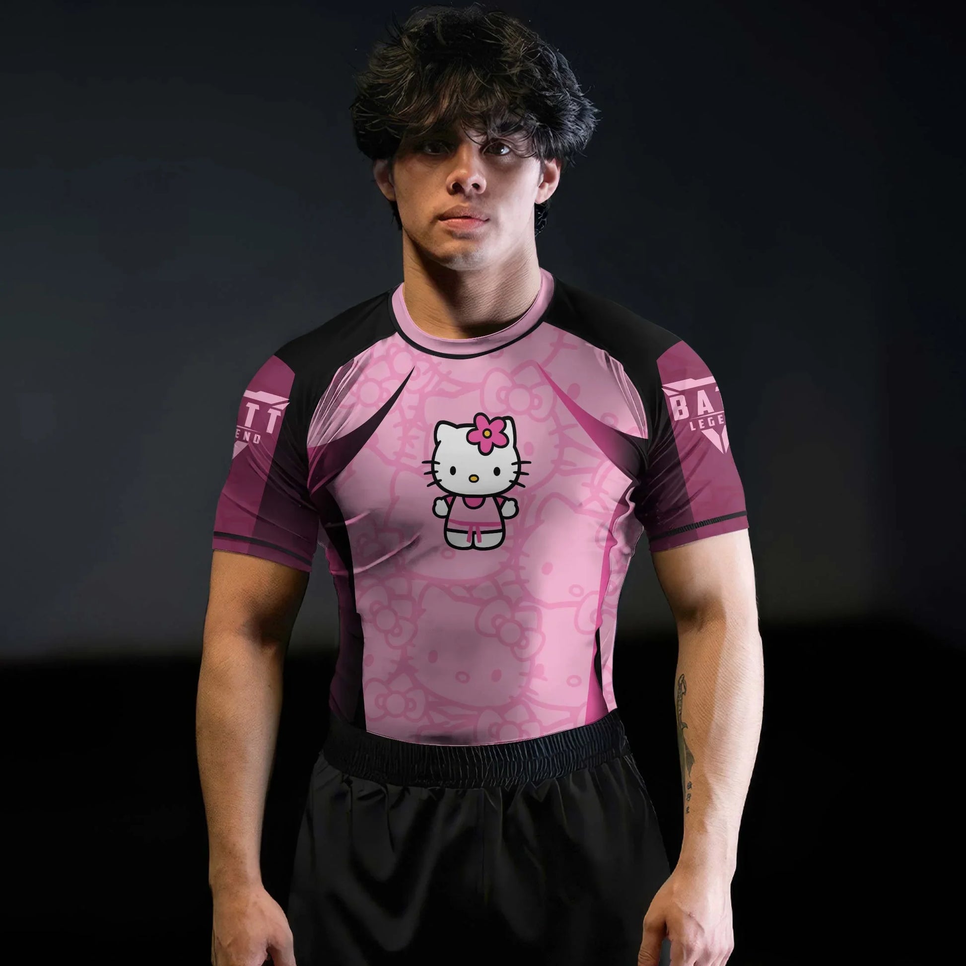 Hello Kitty Aura Farming Rash Guard