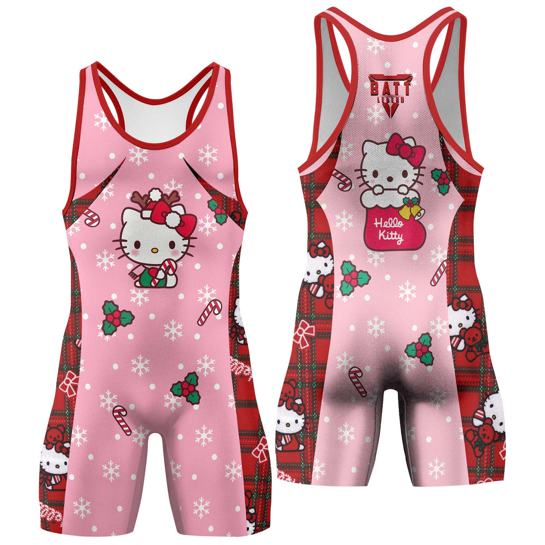Hello Kitty Christmas Wrestling Singlet