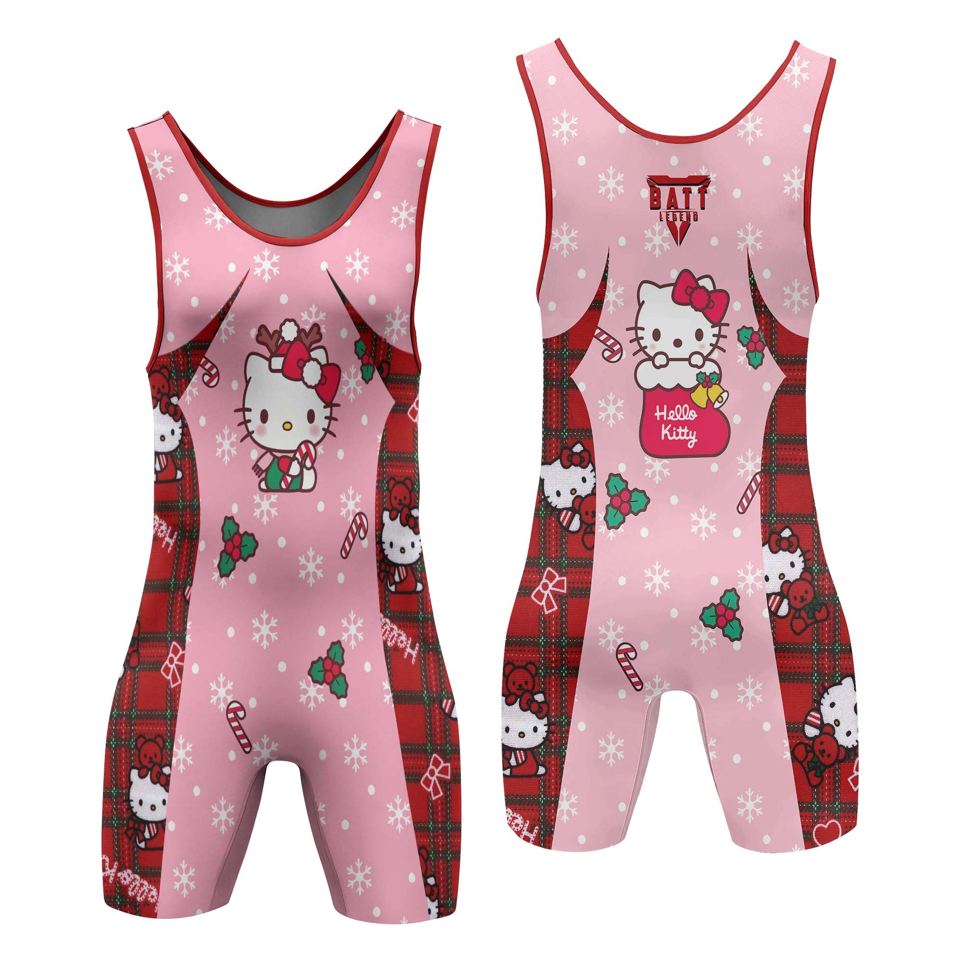 Hello Kitty Christmas Wrestling Singlet