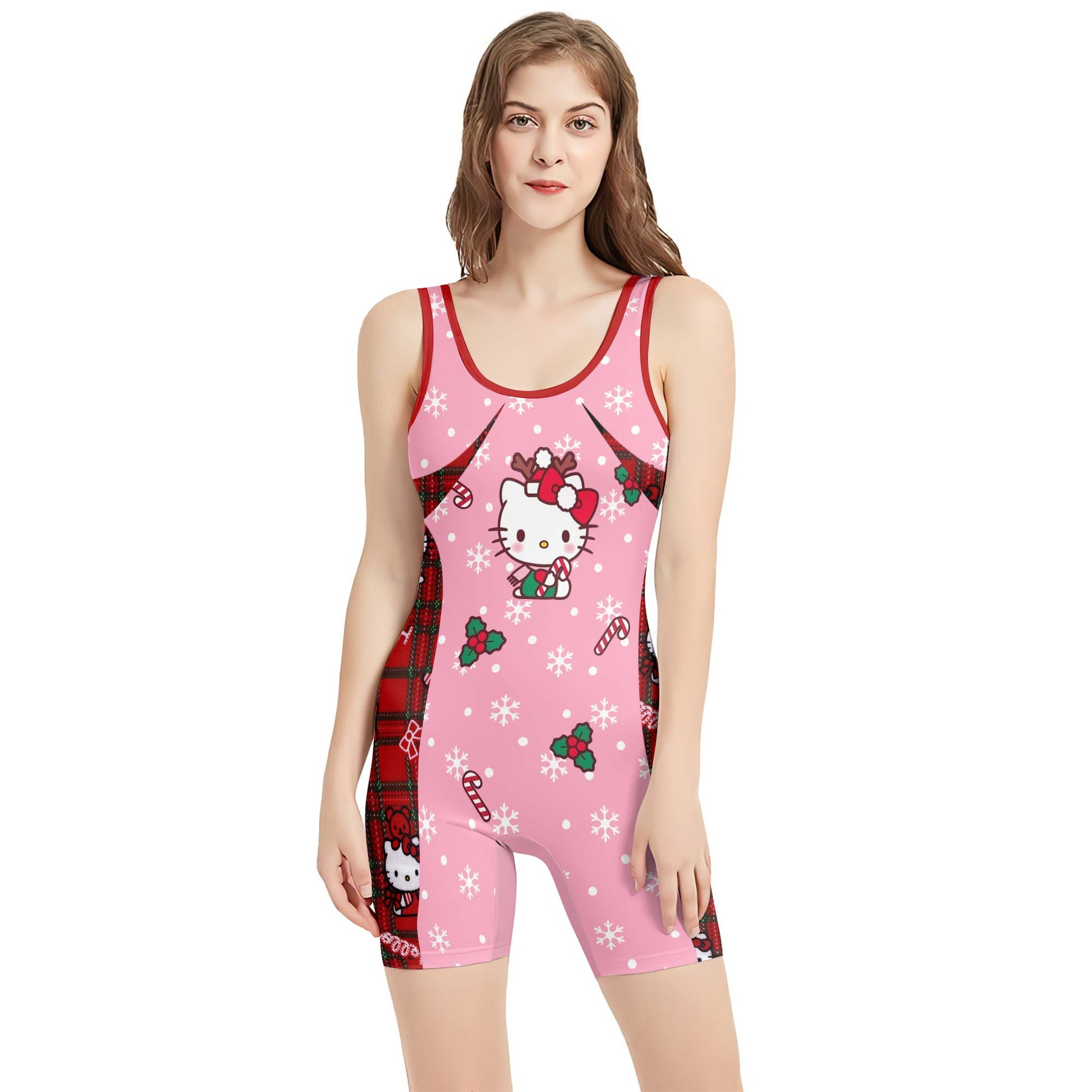 Hello Kitty Christmas Wrestling Singlet