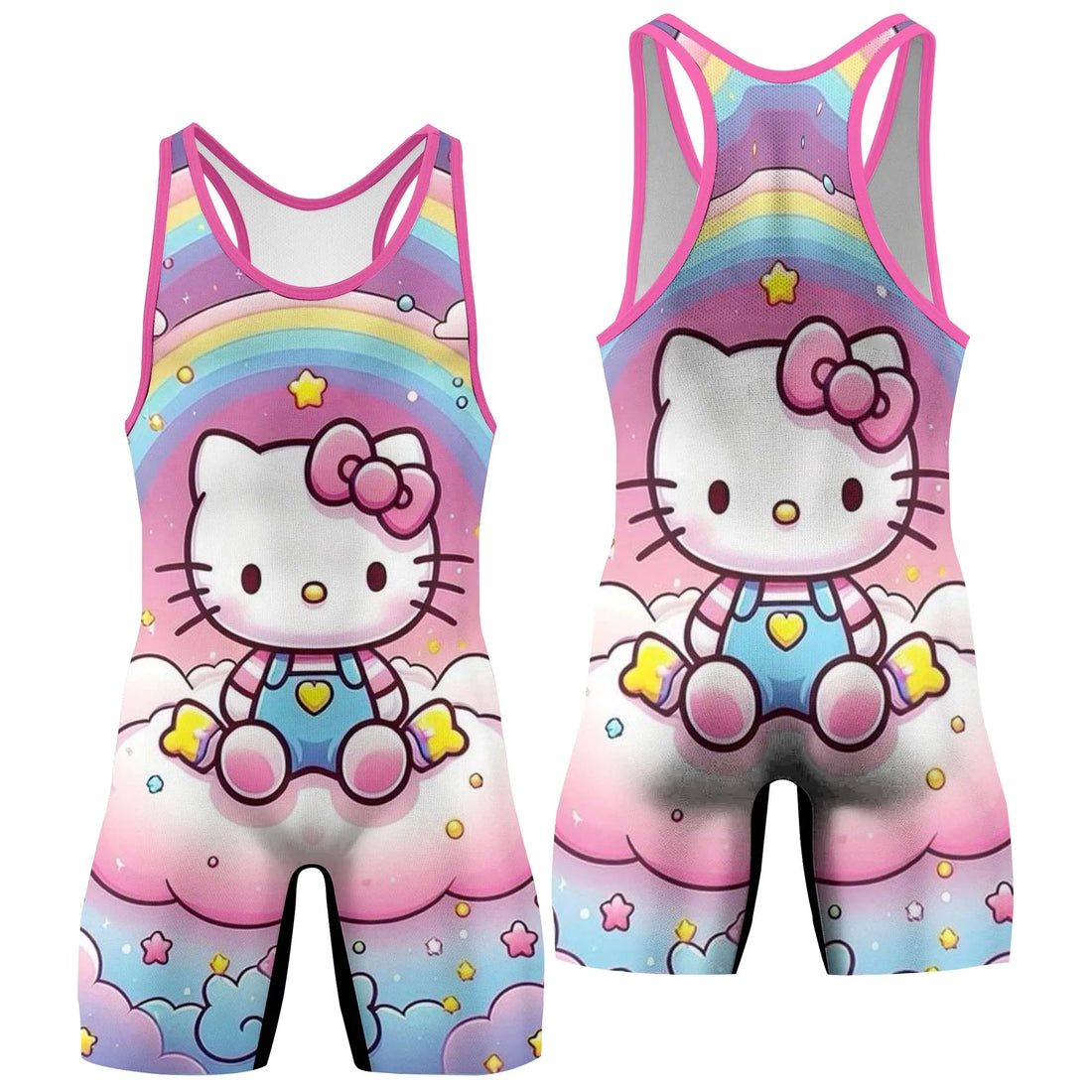 Hello Kitty Cute Wrestling Singlet