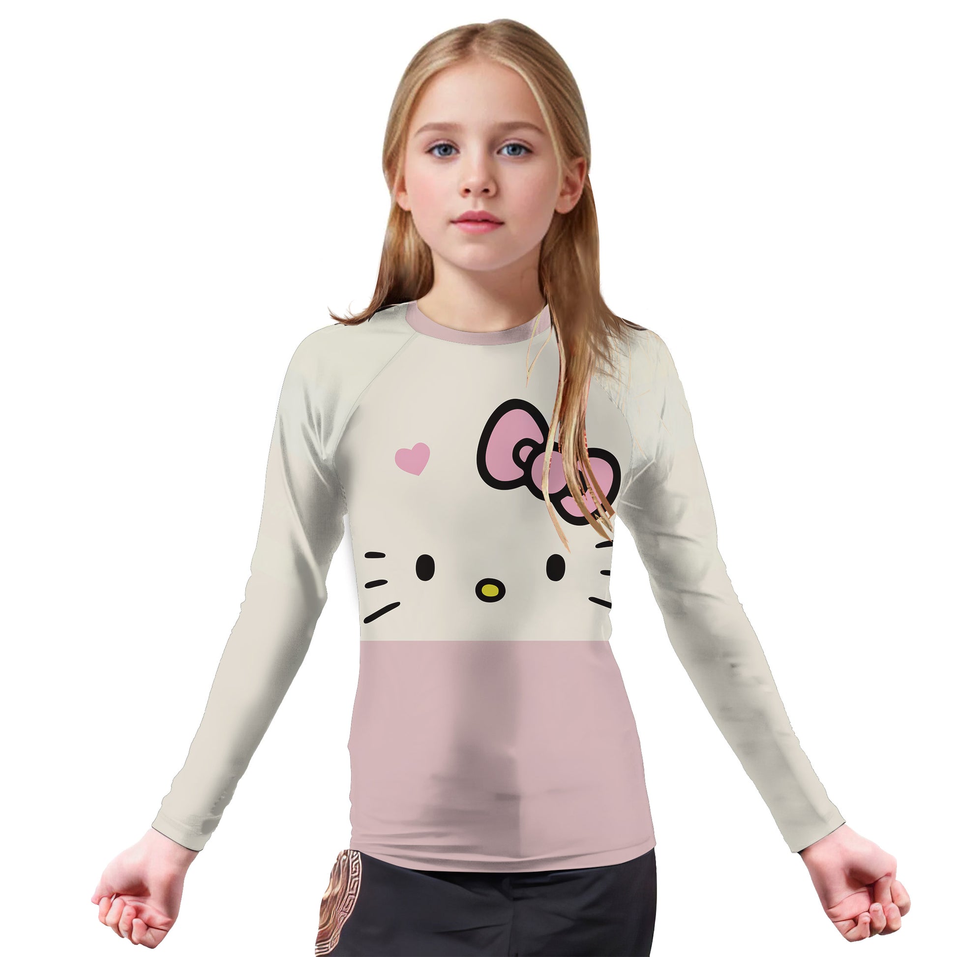 Hello Kitty Face Kids Rash Guard