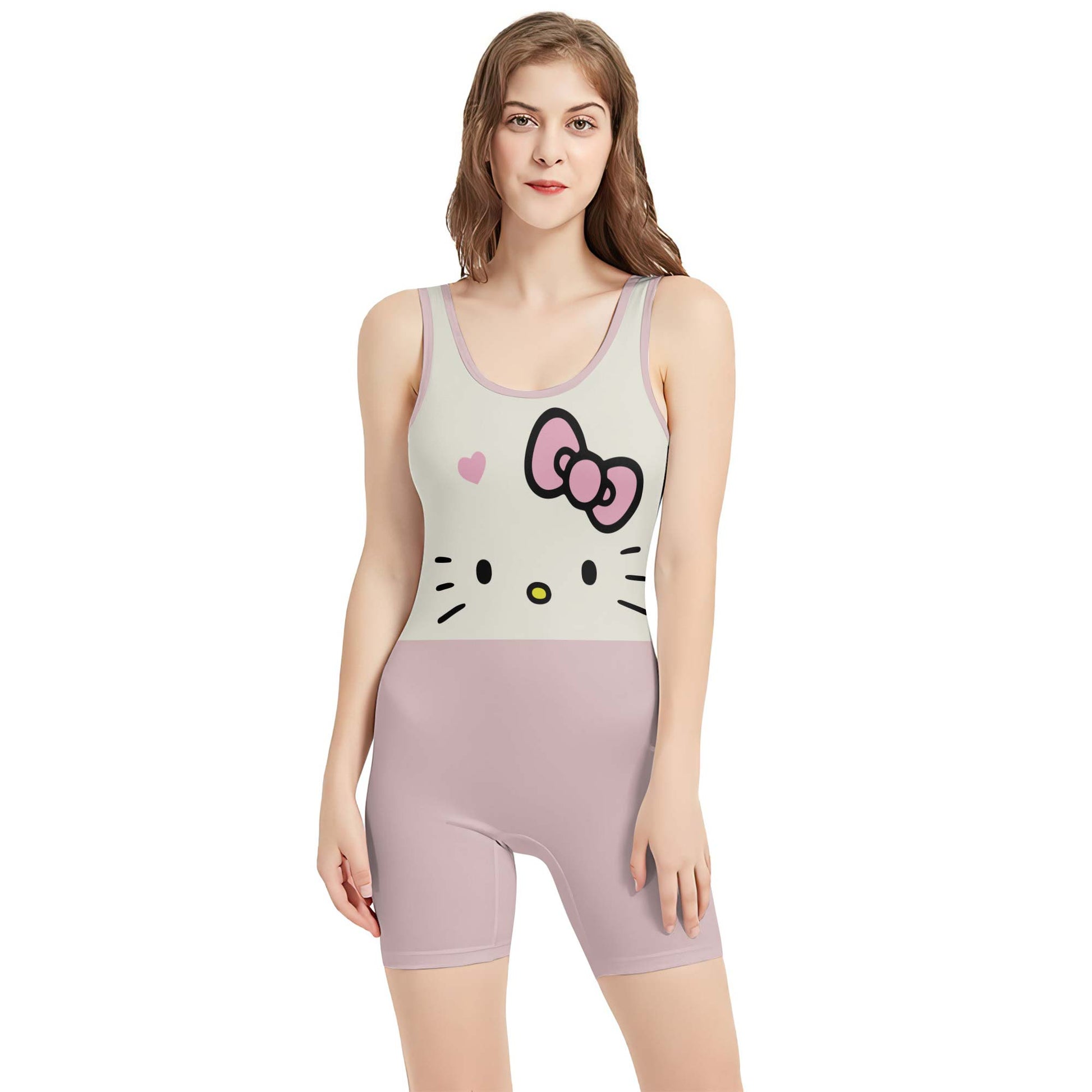 Hello Kitty Face Wrestling Singlet