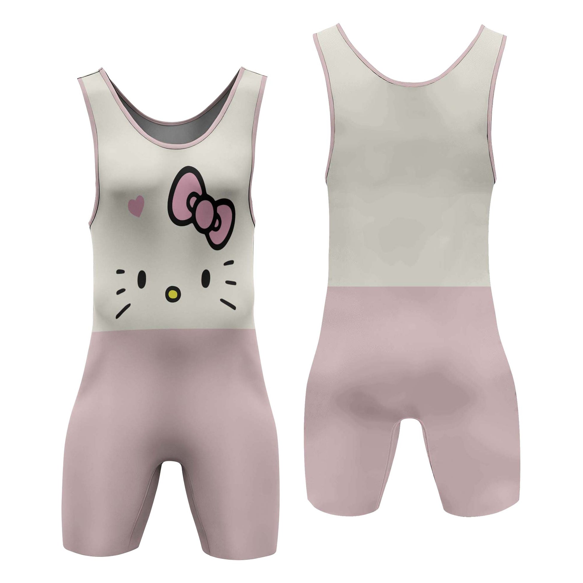 Hello Kitty Face Wrestling Singlet