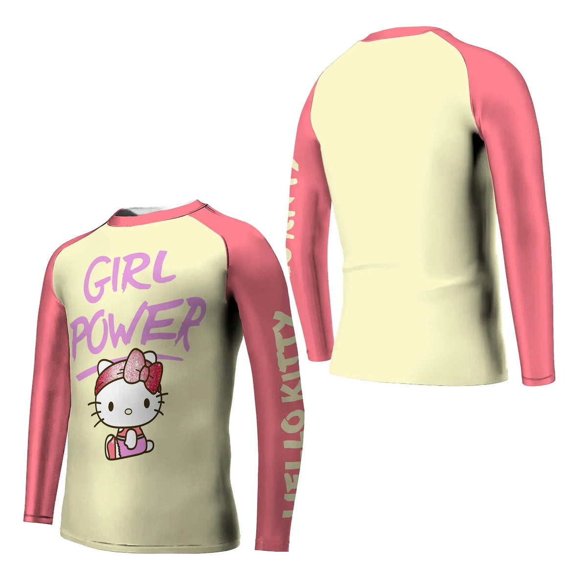 Hello Kitty Girl Power Kids Rash Guard | Athletic Wear