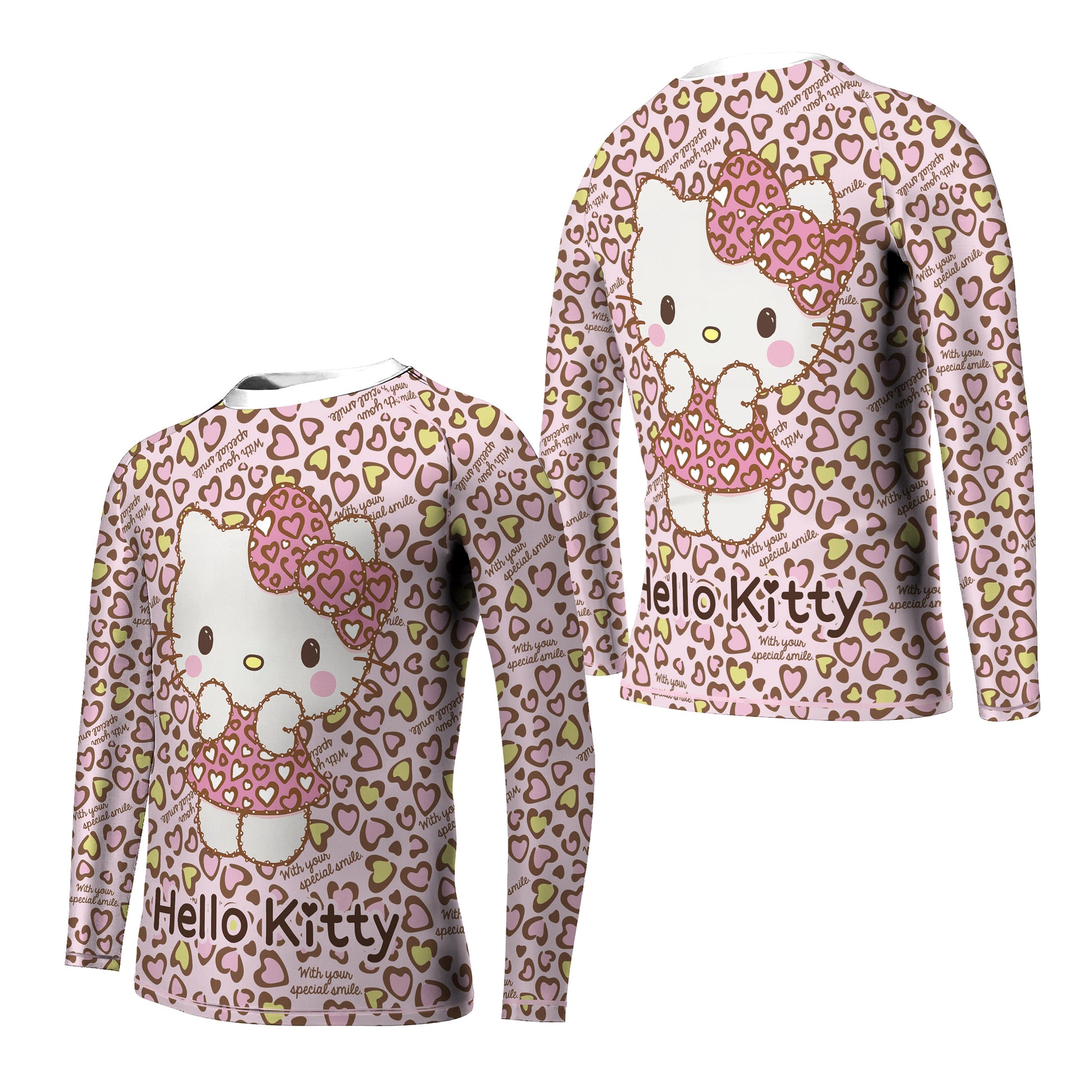 Hello Kitty Heart Snow Kids Rash Guard