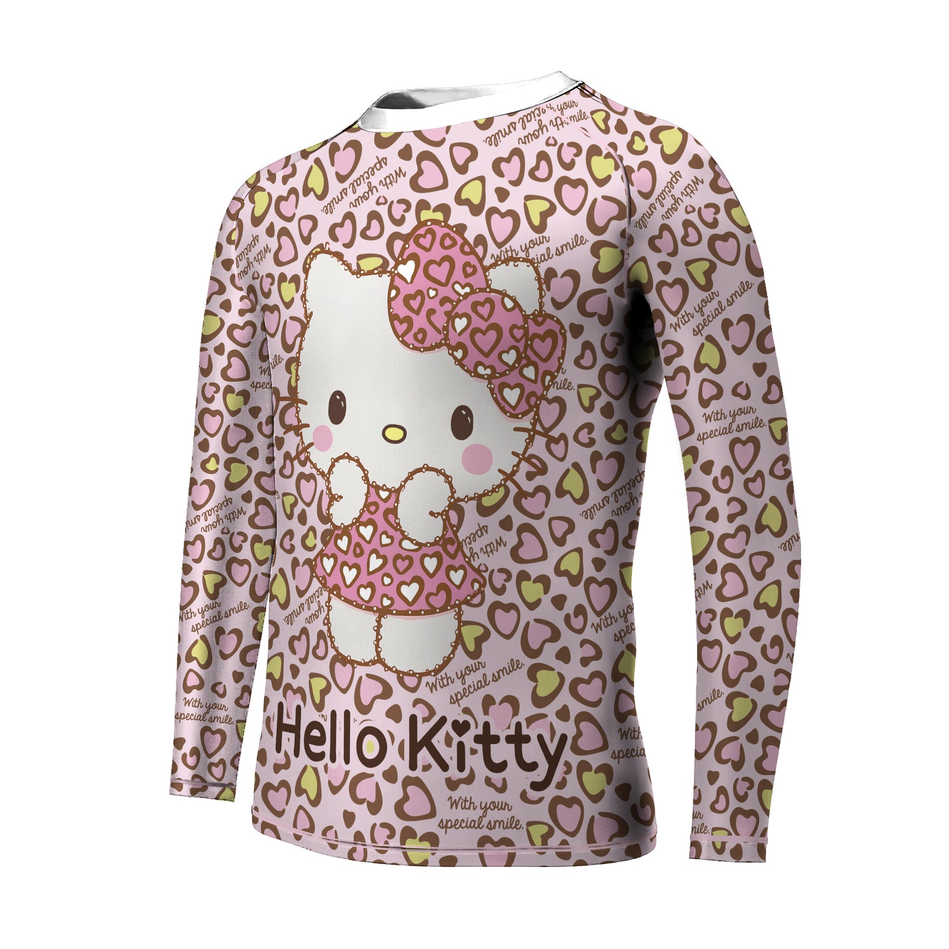 Hello Kitty Heart Snow Kids Rash Guard