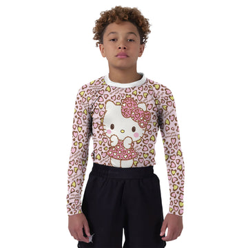Hello Kitty Heart Snow Kids Rash Guard