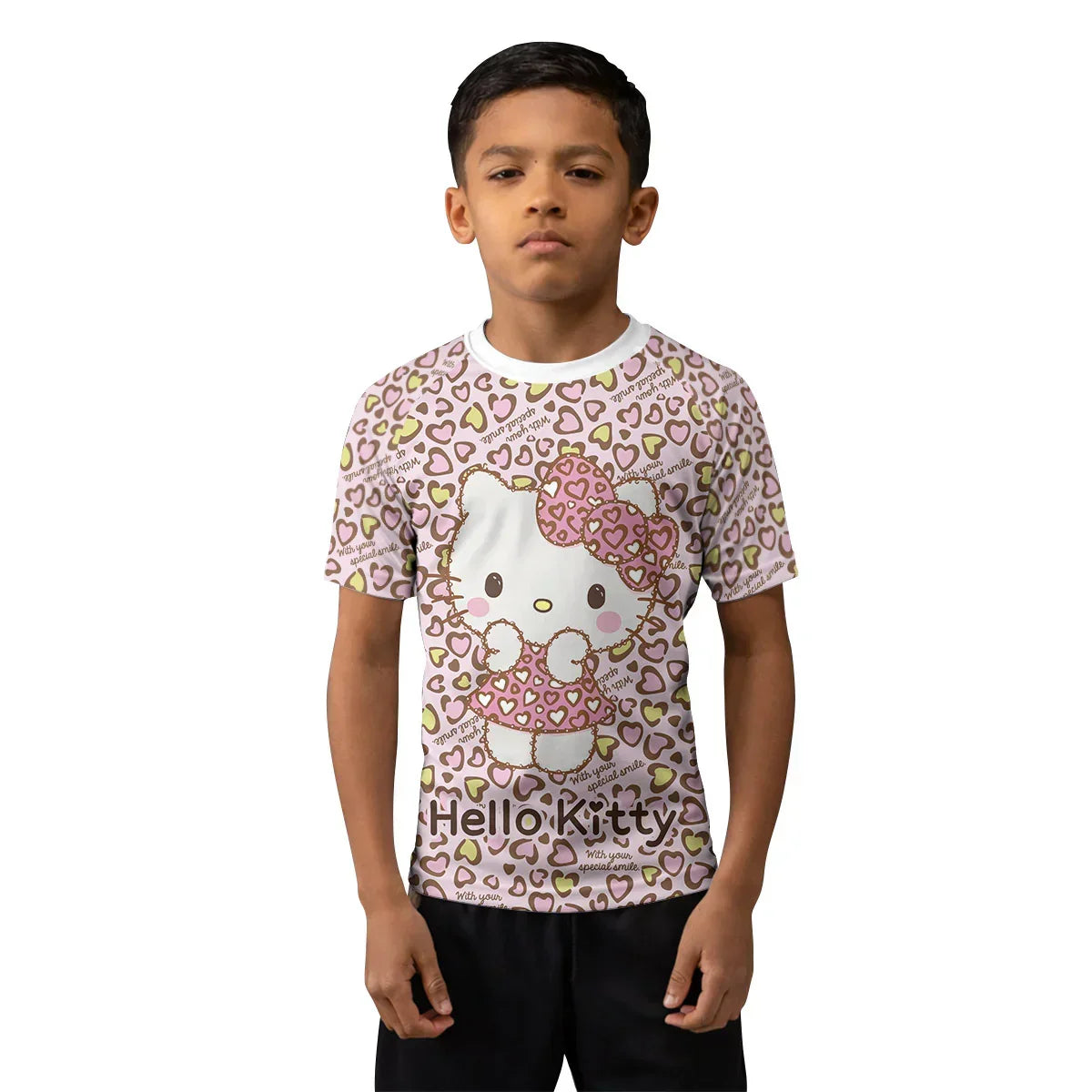 Hello Kitty Heart Snow Kids Rash Guard
