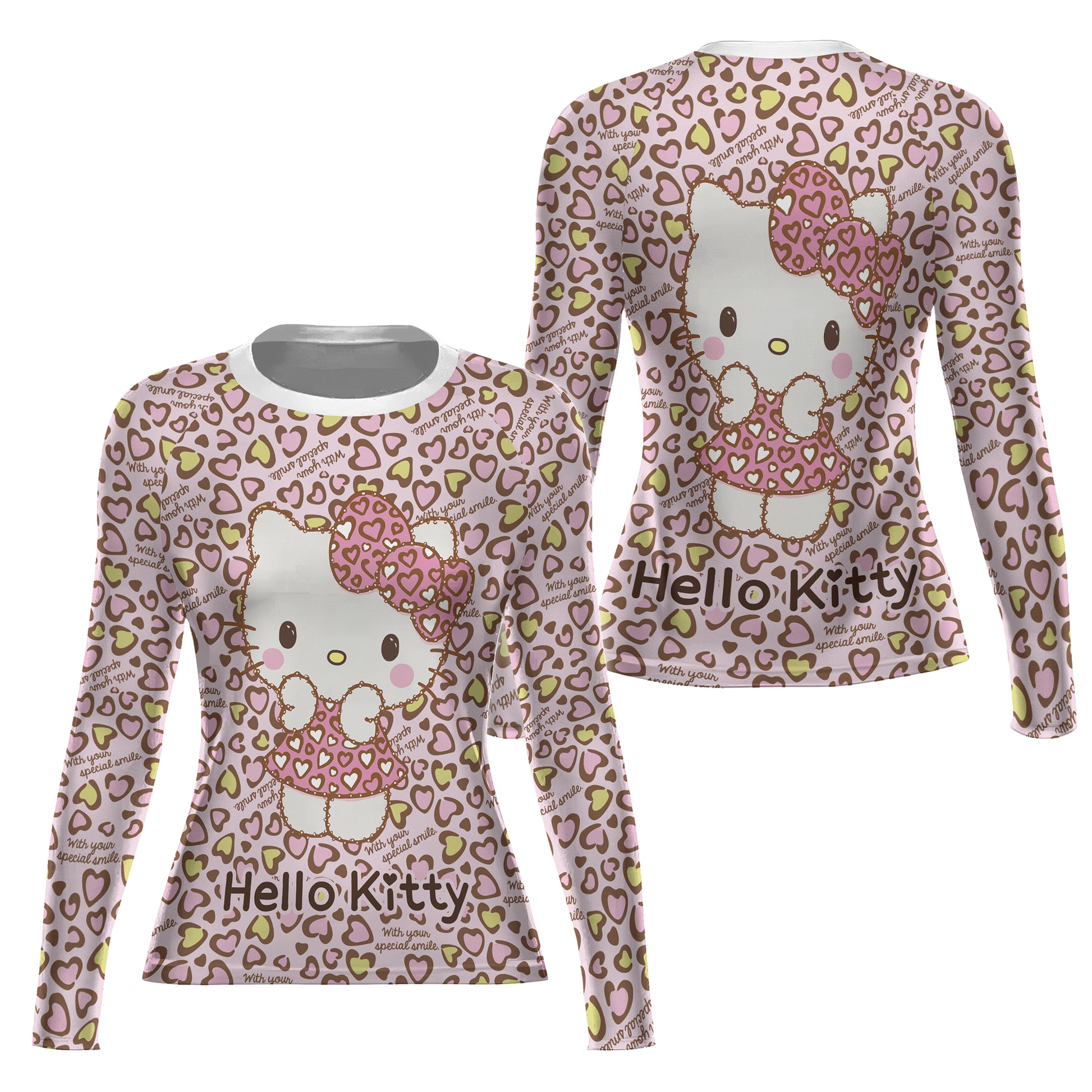 Hello Kitty Heart Snow Rash Guard