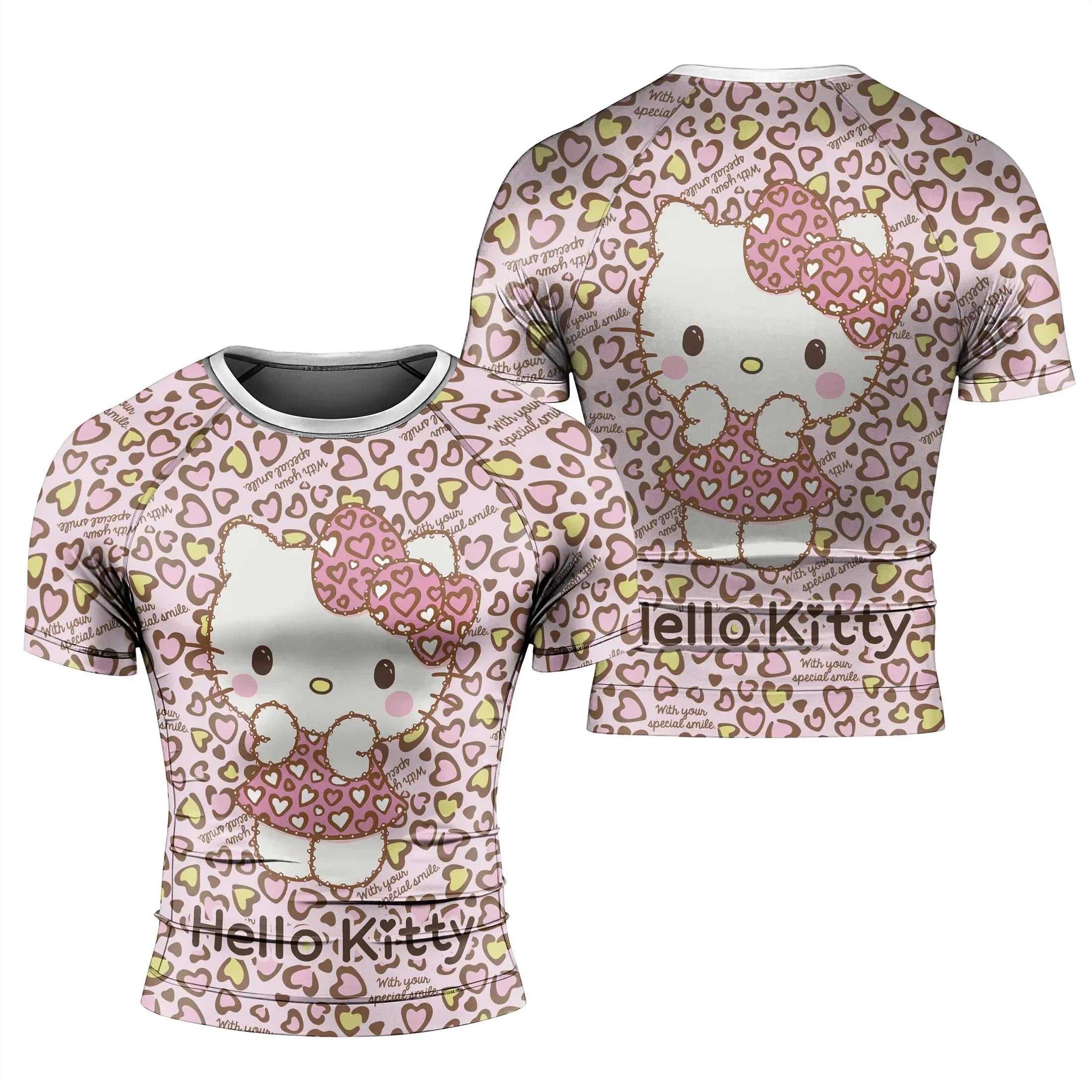 Hello Kitty Heart Snow Rash Guard | Athletic Rash Guard