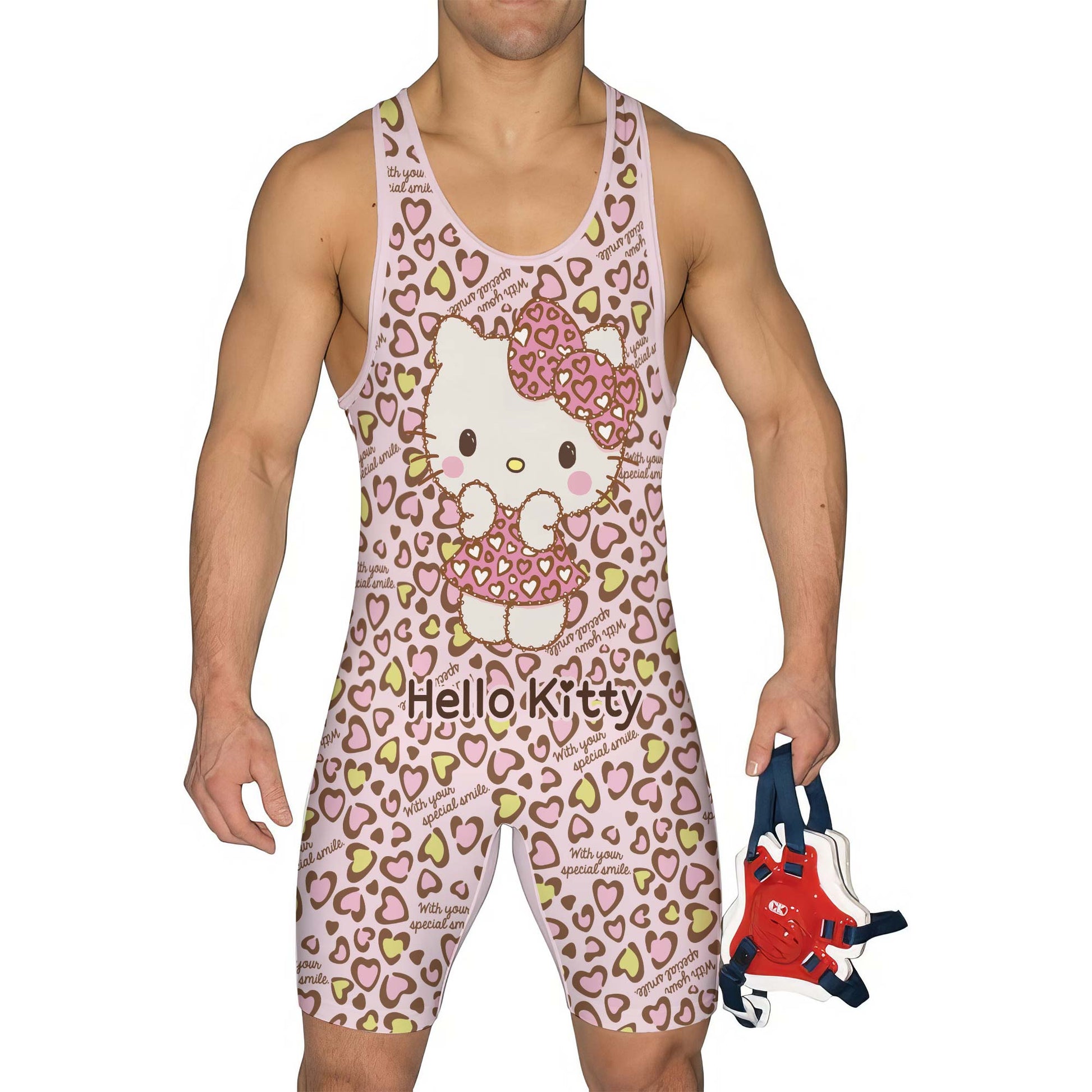 Hello Kitty Heart Snow Wrestling Singlet