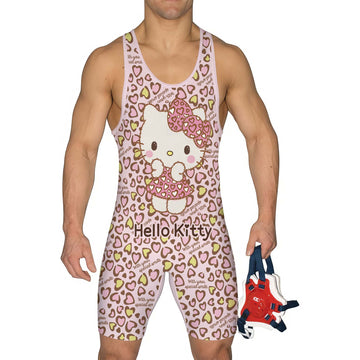 Hello Kitty Heart Snow Wrestling Singlet