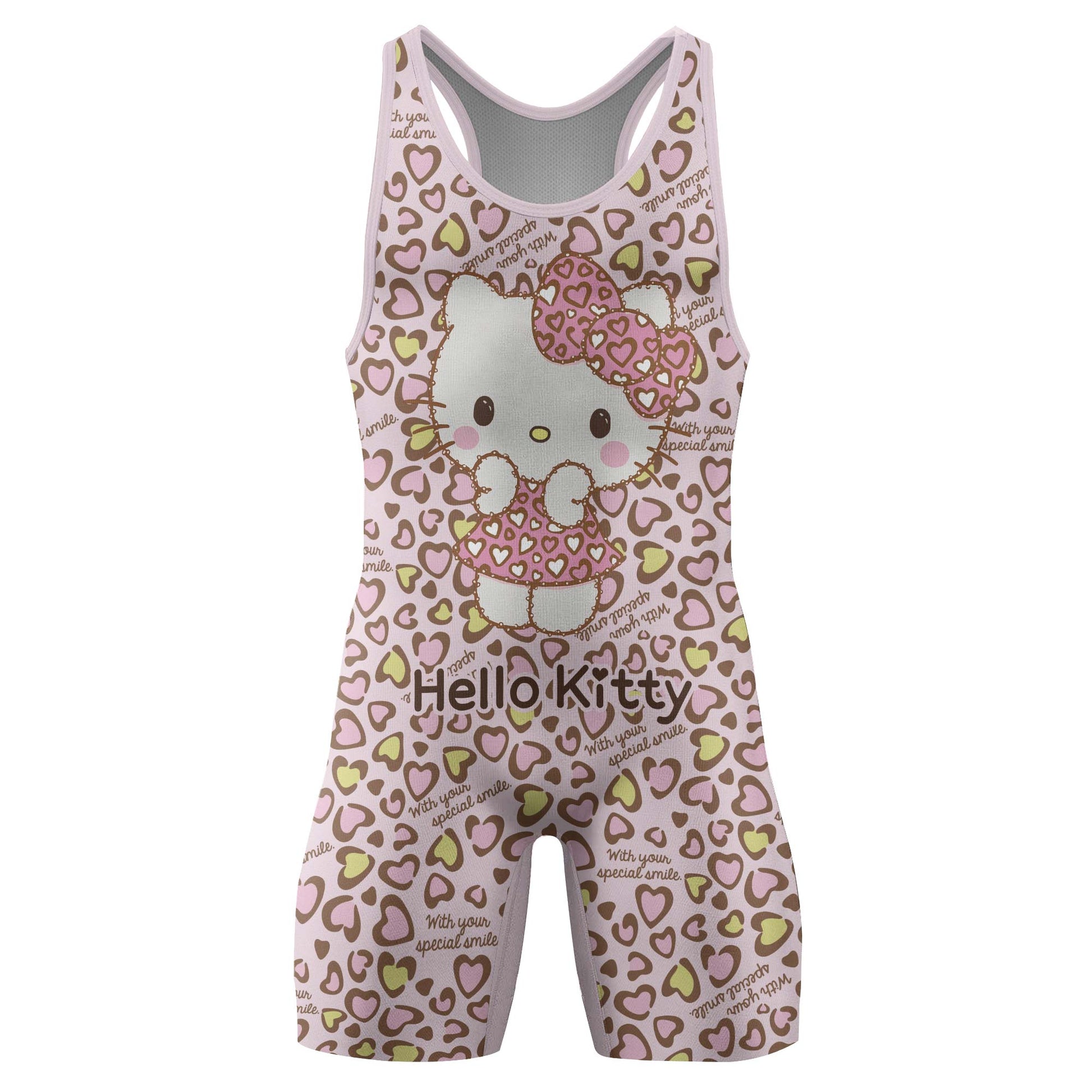 Hello Kitty Heart Snow Wrestling Singlet