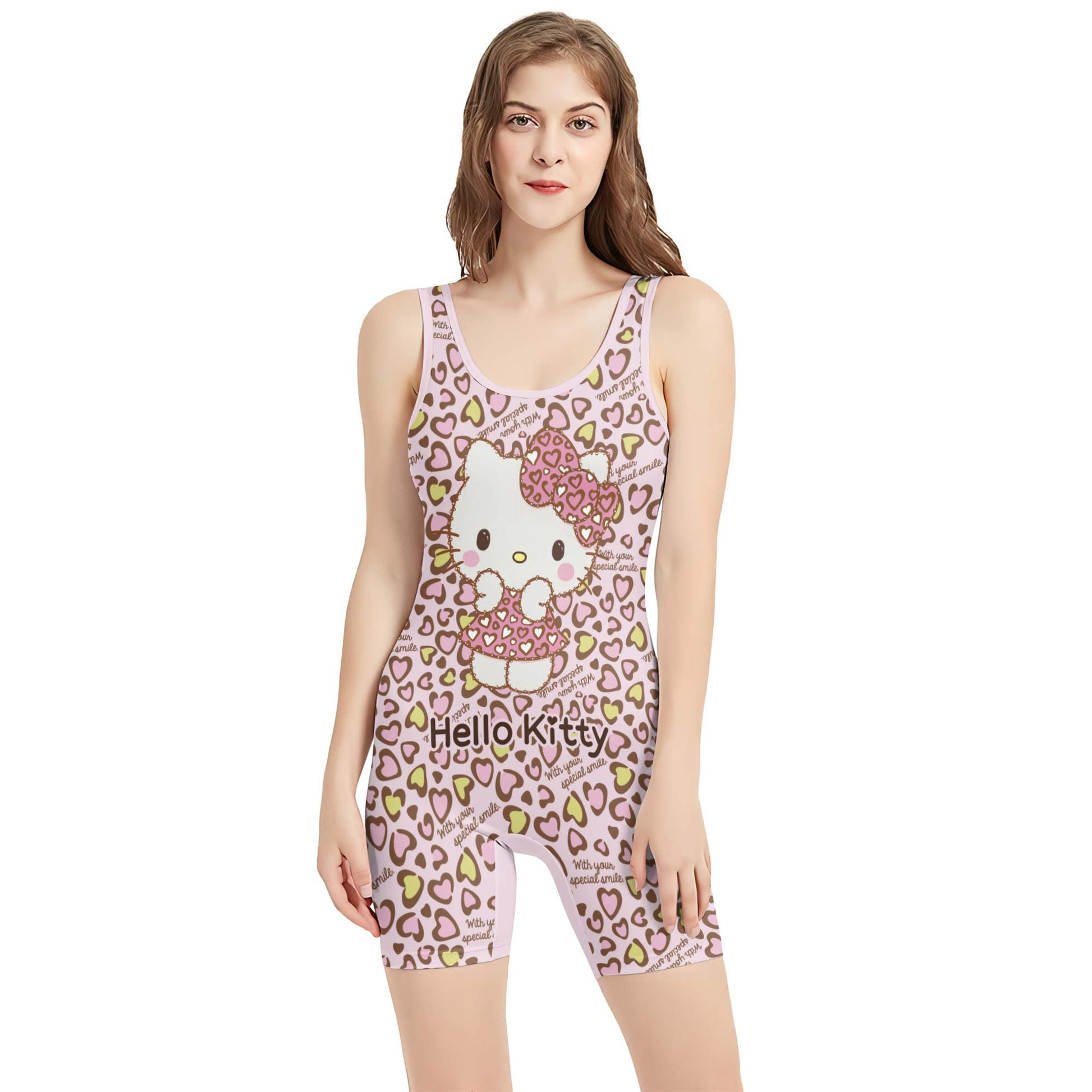 Hello Kitty Heart Snow Wrestling Singlet