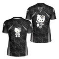 Hello Kitty Jiu Jitsu Black Kids Rash Guard