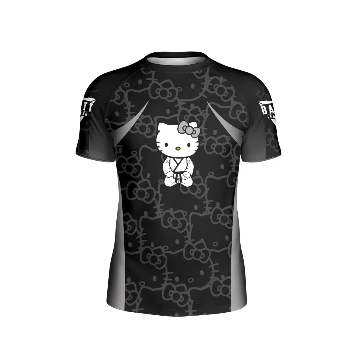 Hello Kitty Jiu Jitsu Black Kids Rash Guard