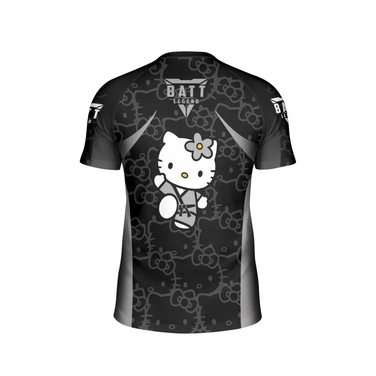 Hello Kitty Jiu Jitsu Black Kids Rash Guard